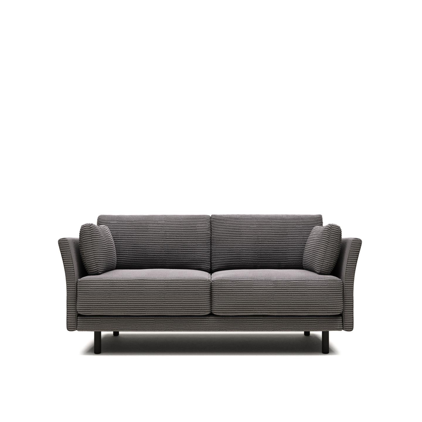 Sofia 2 Seater Sofa - Grey Corduroy