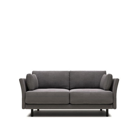 Sofia 2 Seater Sofa - Grey Corduroy