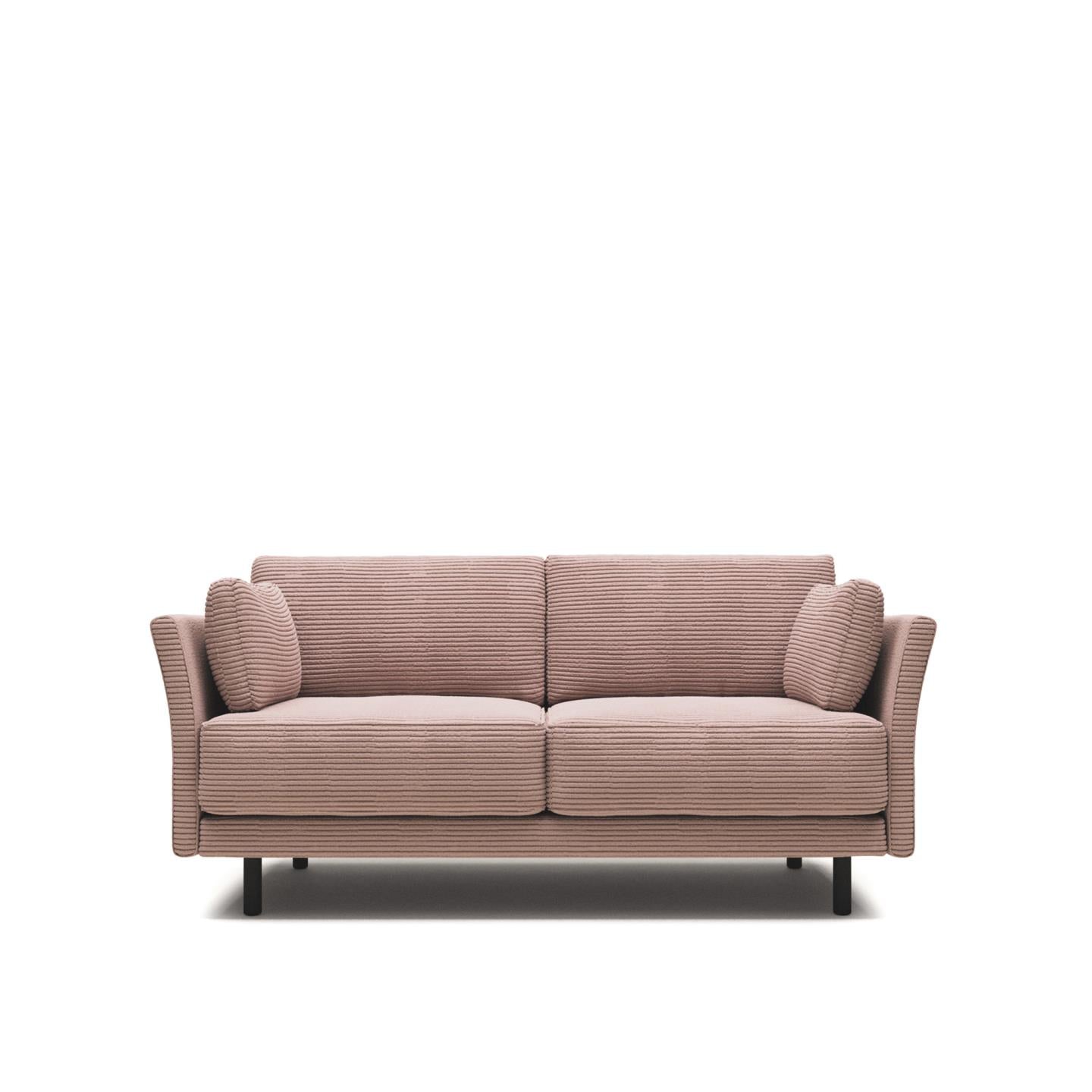 Sofia 2 Seater Sofa - Pink Corduroy