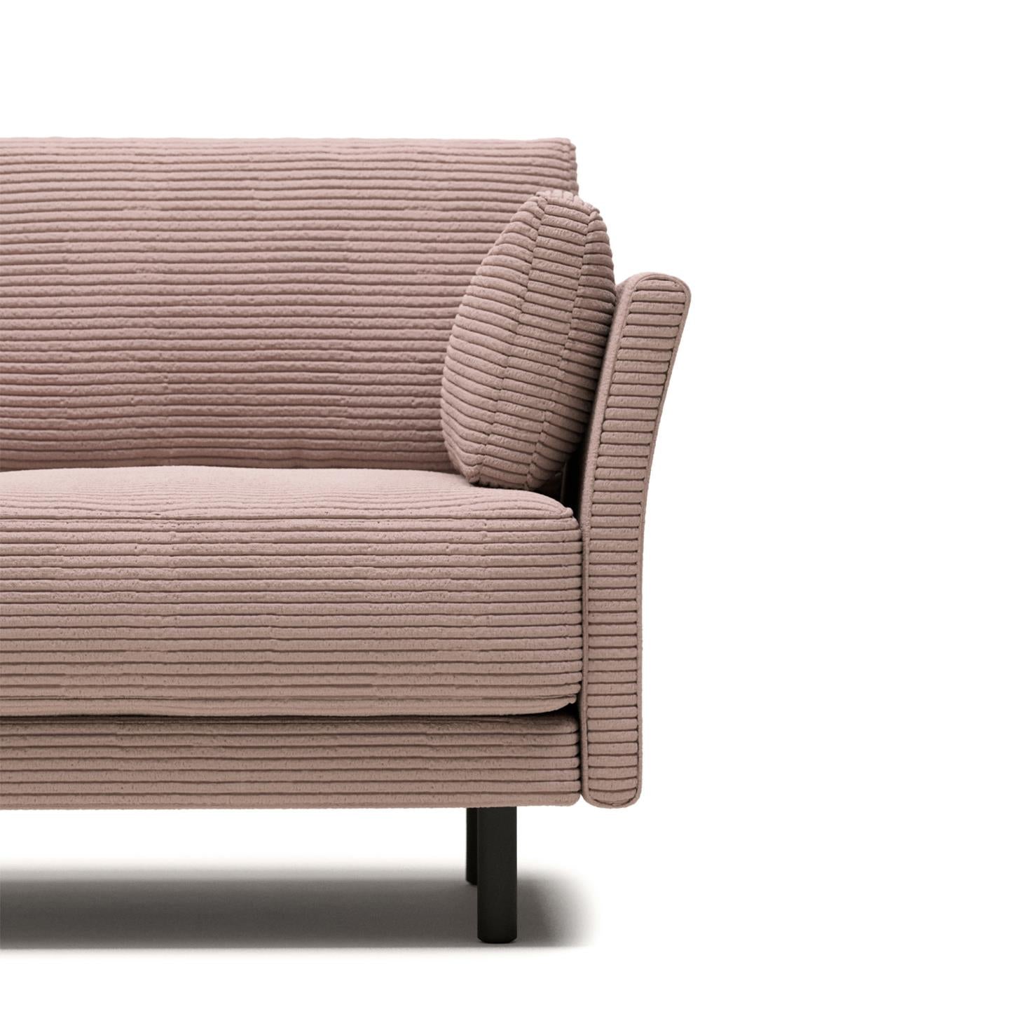 Sofia 2 Seater Sofa - Pink Corduroy