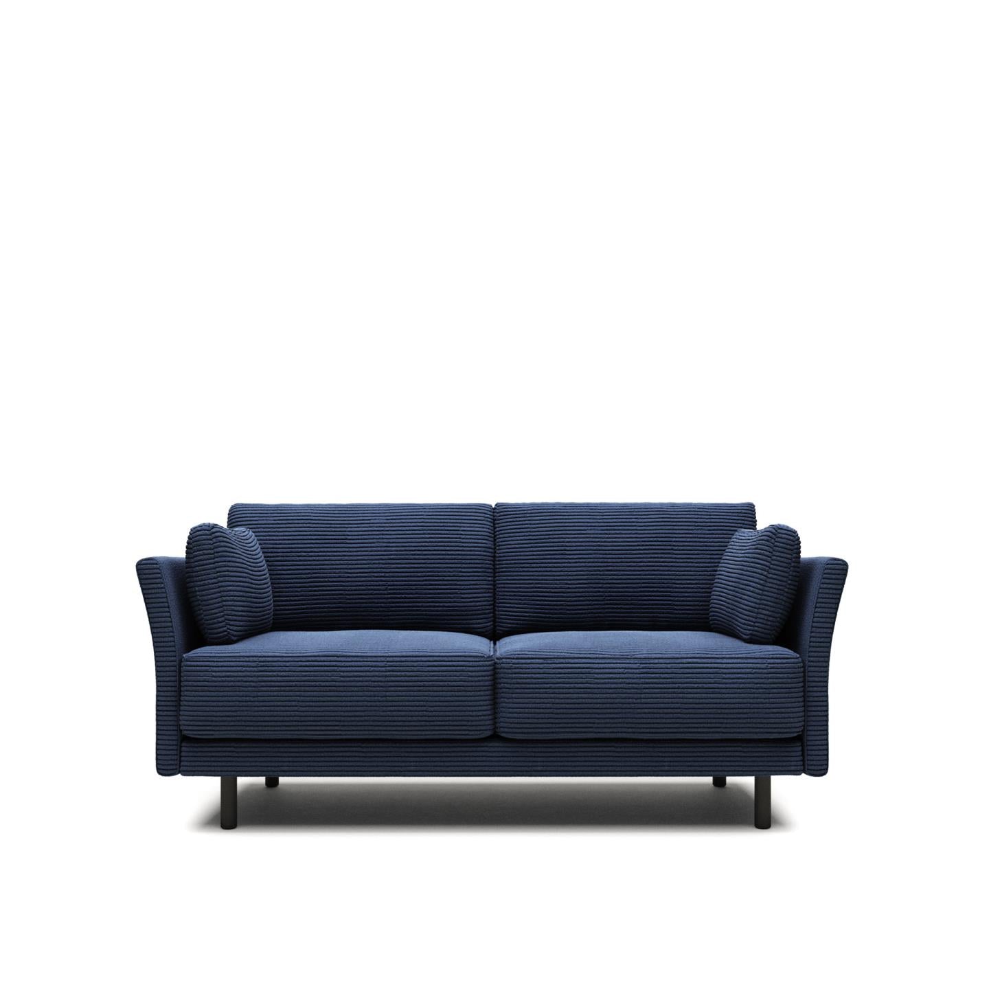 Sofia 2 Seater Sofa - Blue Corduroy