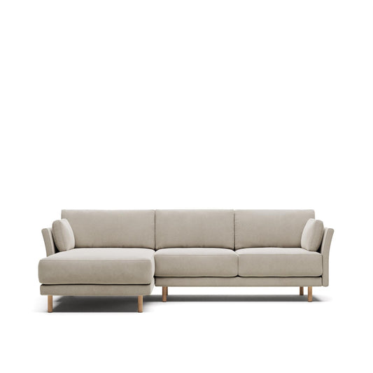 Sofia 3 Seater Sofa with Left/Right Side Chaise - Natural