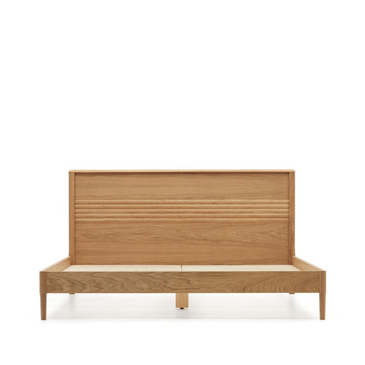 Lenon Queen Size Bed in Oak