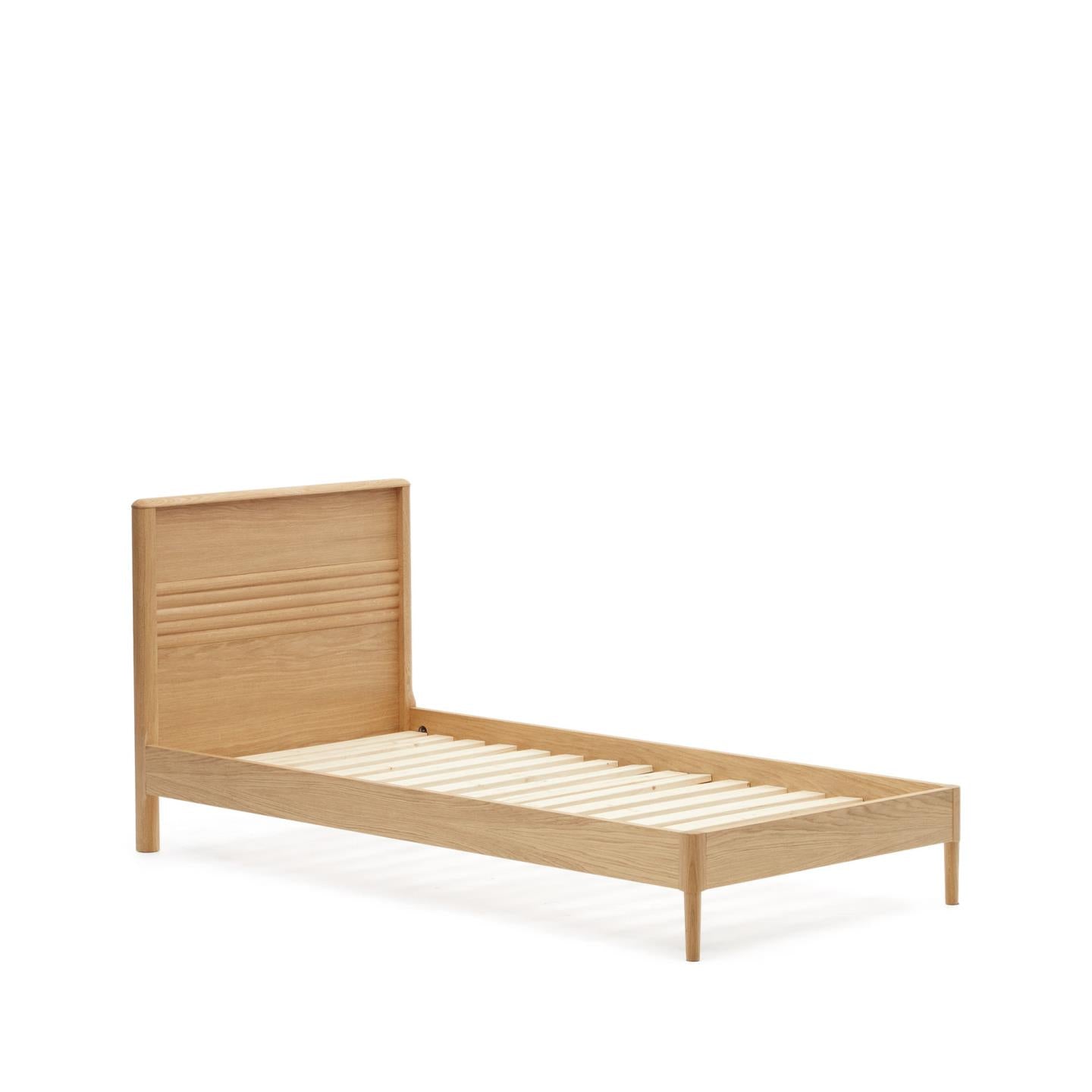 Lenon Single Size Bed in Oak