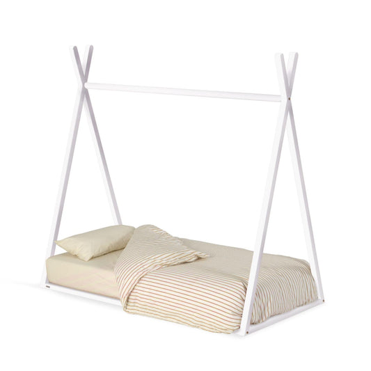 Imogen Kids Teepee Bed in Solid Beech Wood in White Finish