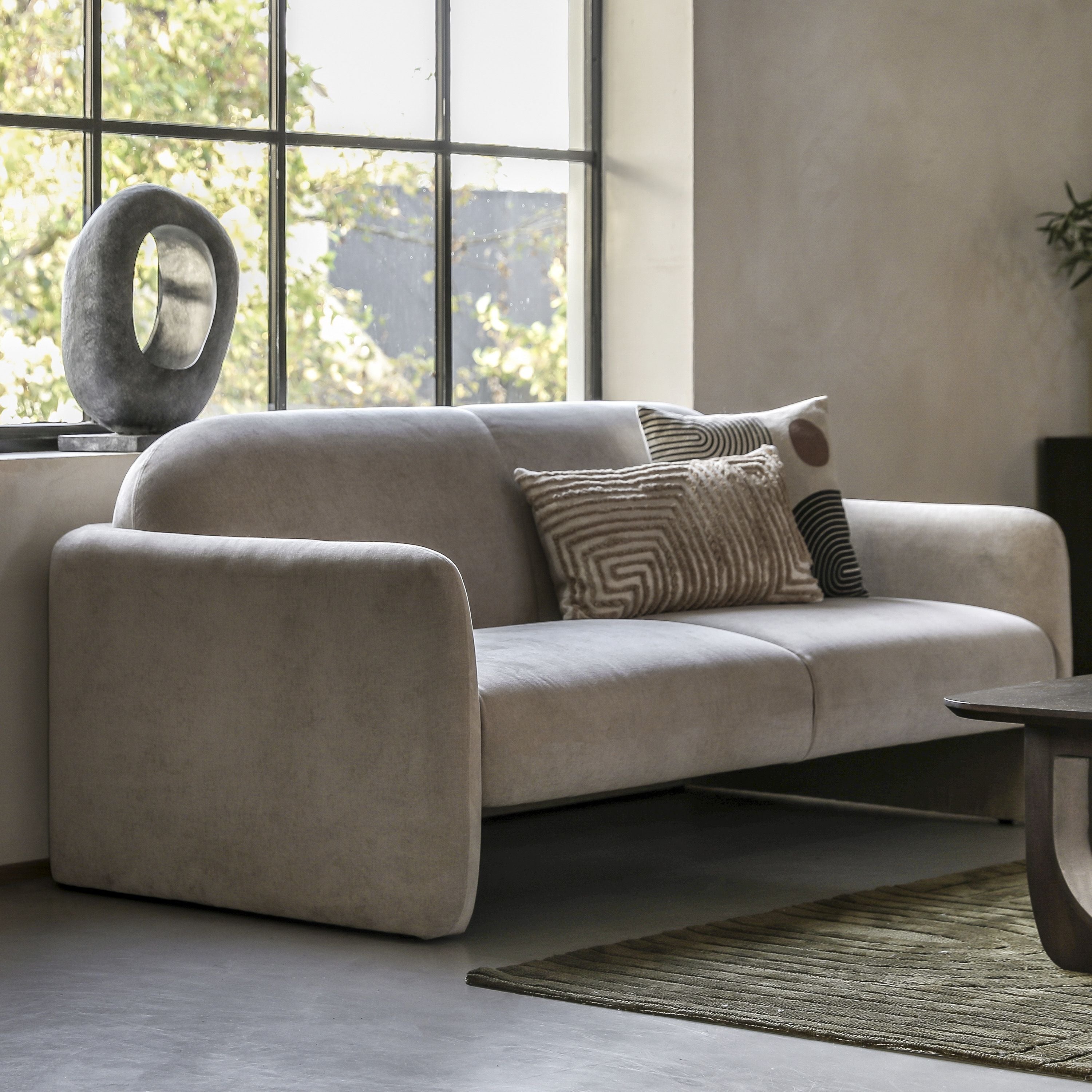 Blythe 3 Seater Sofa in Stone Beige