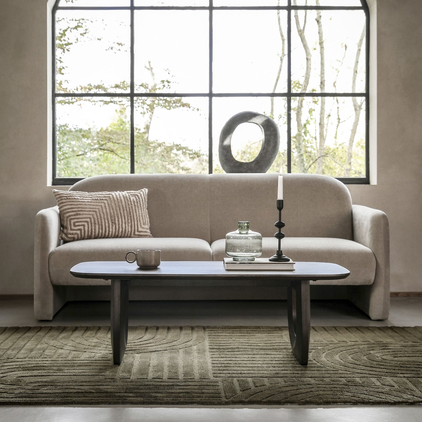 Blythe 3 Seater Sofa in Stone Beige