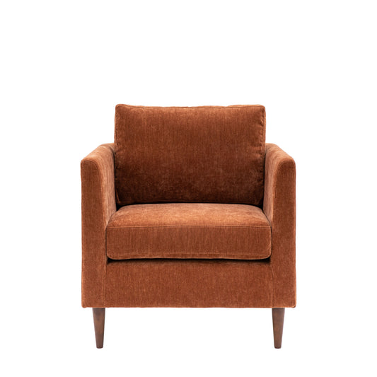 Conrad Armchair in Rust