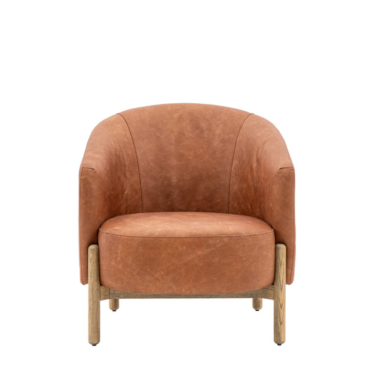 Edwin Armchair in Vintage Brown