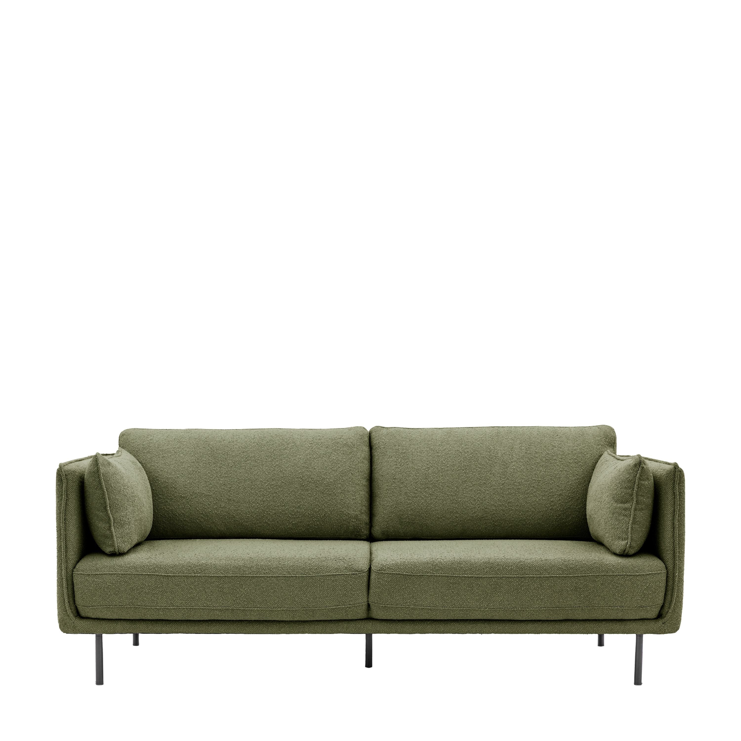 Elijah 3 Seater Sofa in Green
