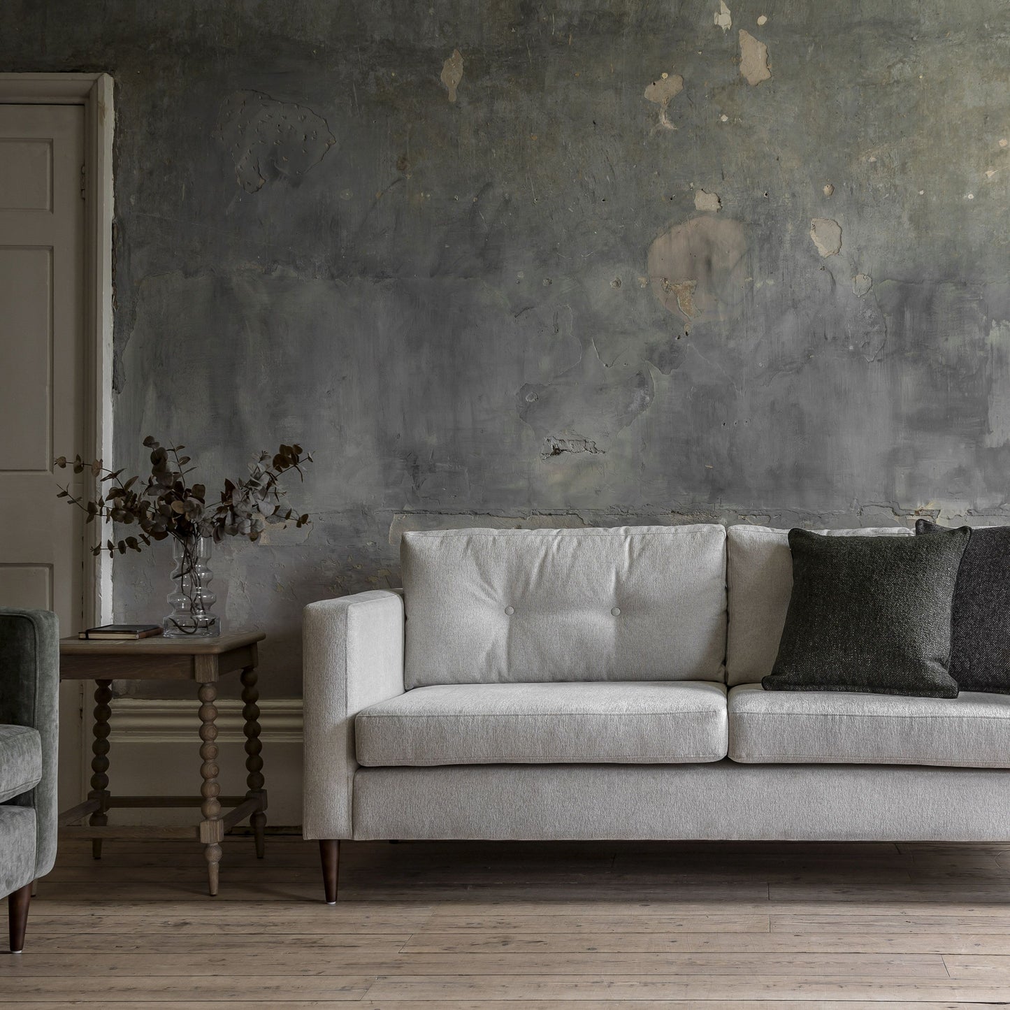 Harlow 3 Seater Sofa in Light Grey