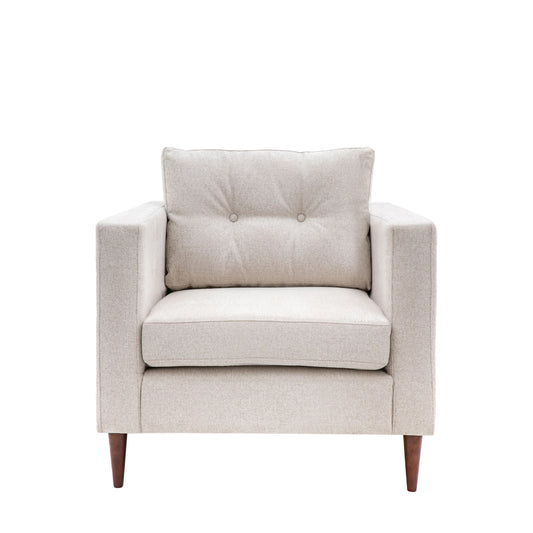 Harlow Armchair in Light Grey