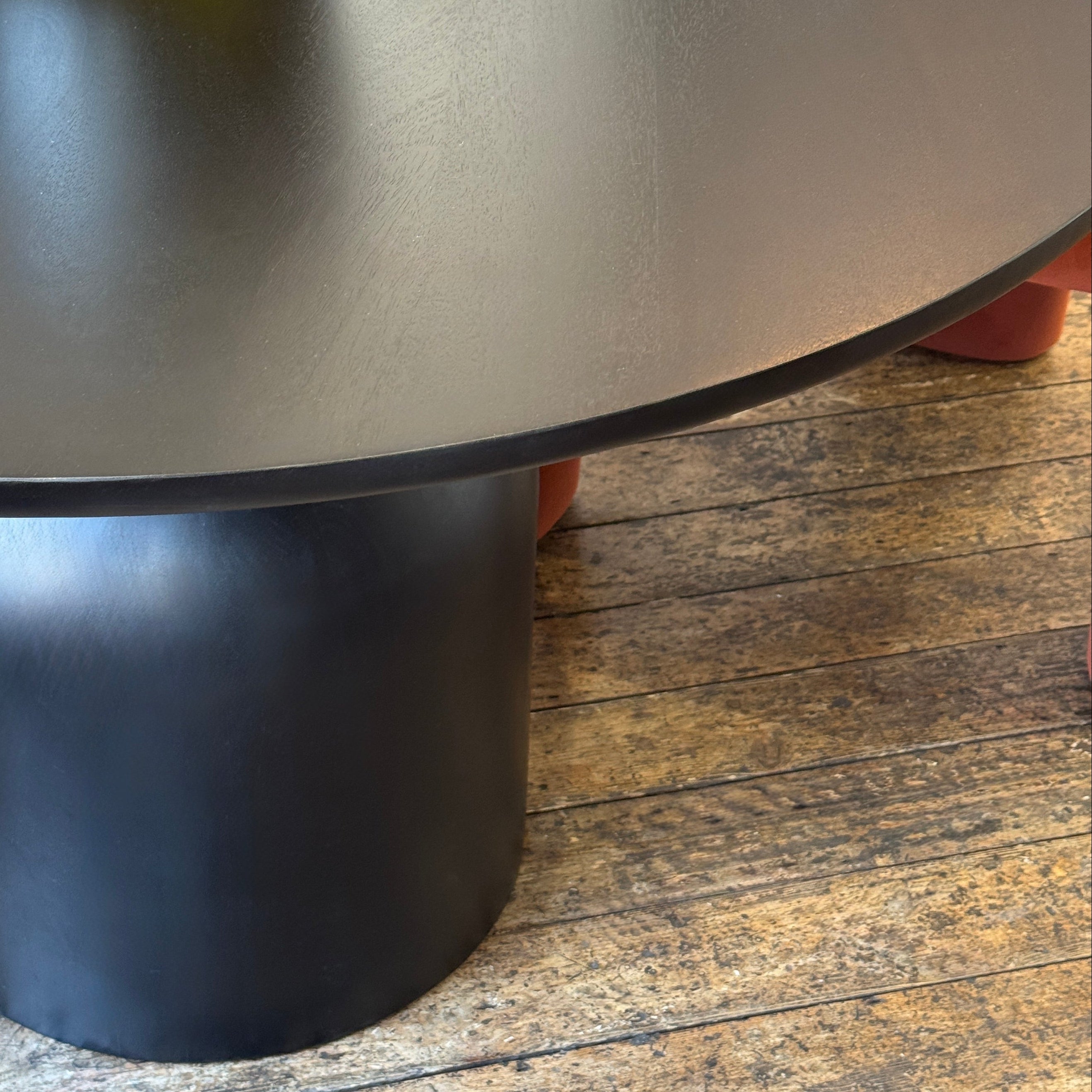 Cora Round Solid Mango Wood Dining Table in Black (2 Sizes)