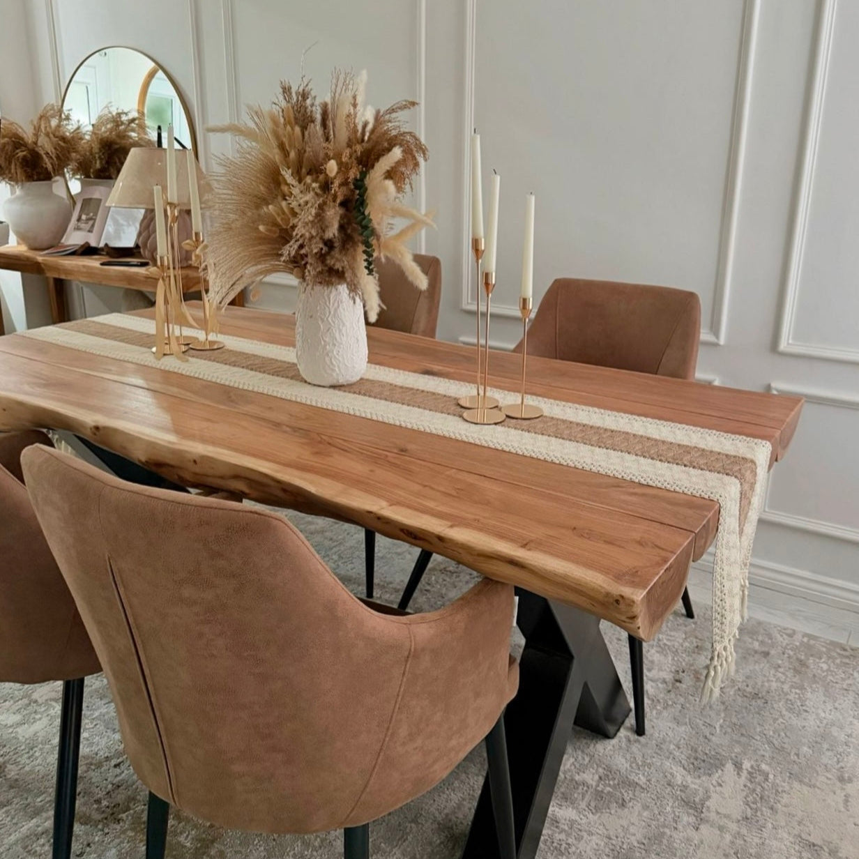Thor Solid Acacia Wood Dining Table (4 Sizes)