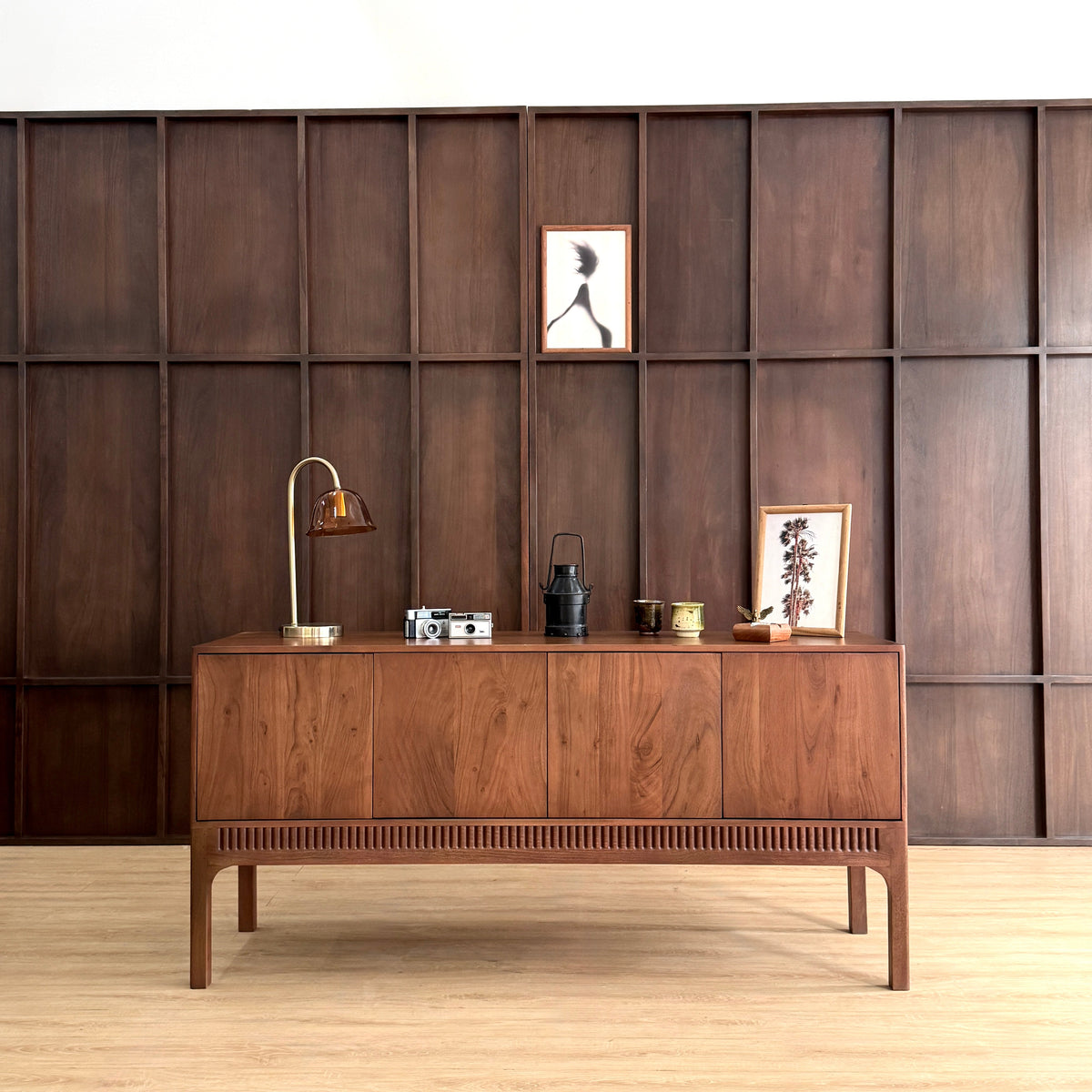 Hudson Solid Acacia Wood Large Sideboard (160cm)