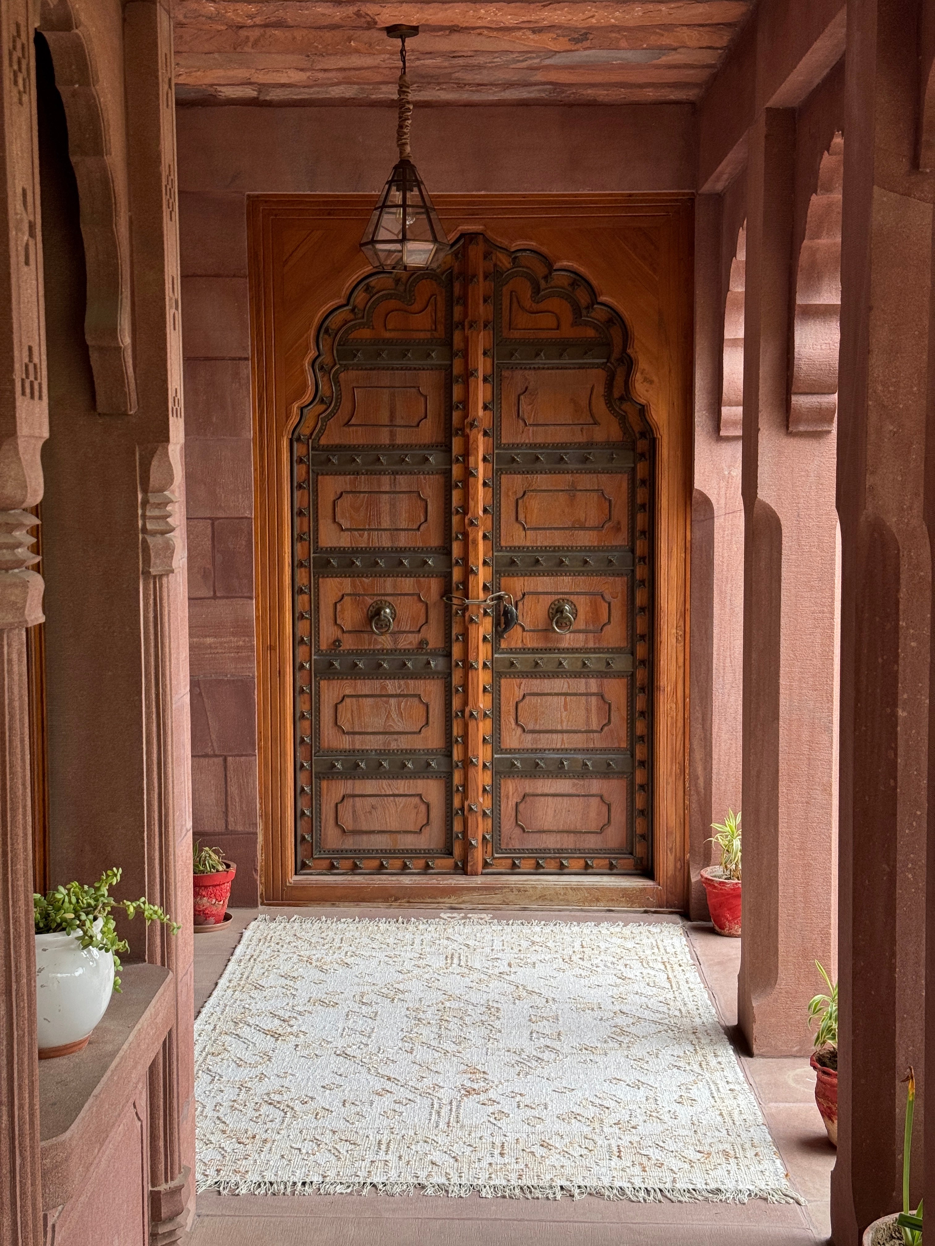 Huxlei Handwoven Flat Weave Punja Kelim Jute & Wool Rug in Ivory & Natural (2 Sizes)