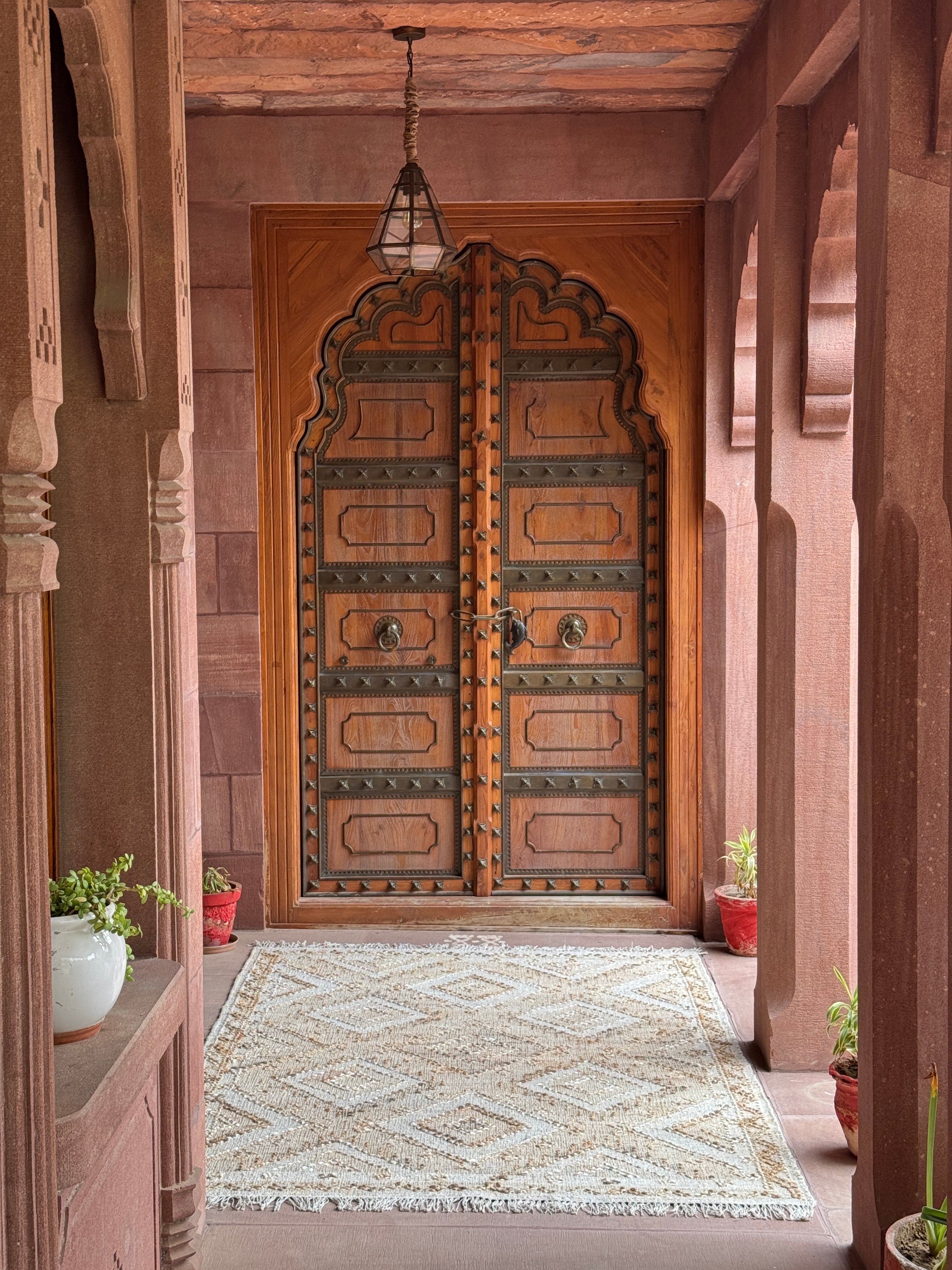 Carsson Handwoven Flat Weave Punja Kelim Jute & Wool Rug in Natural & Brown (2 Sizes)