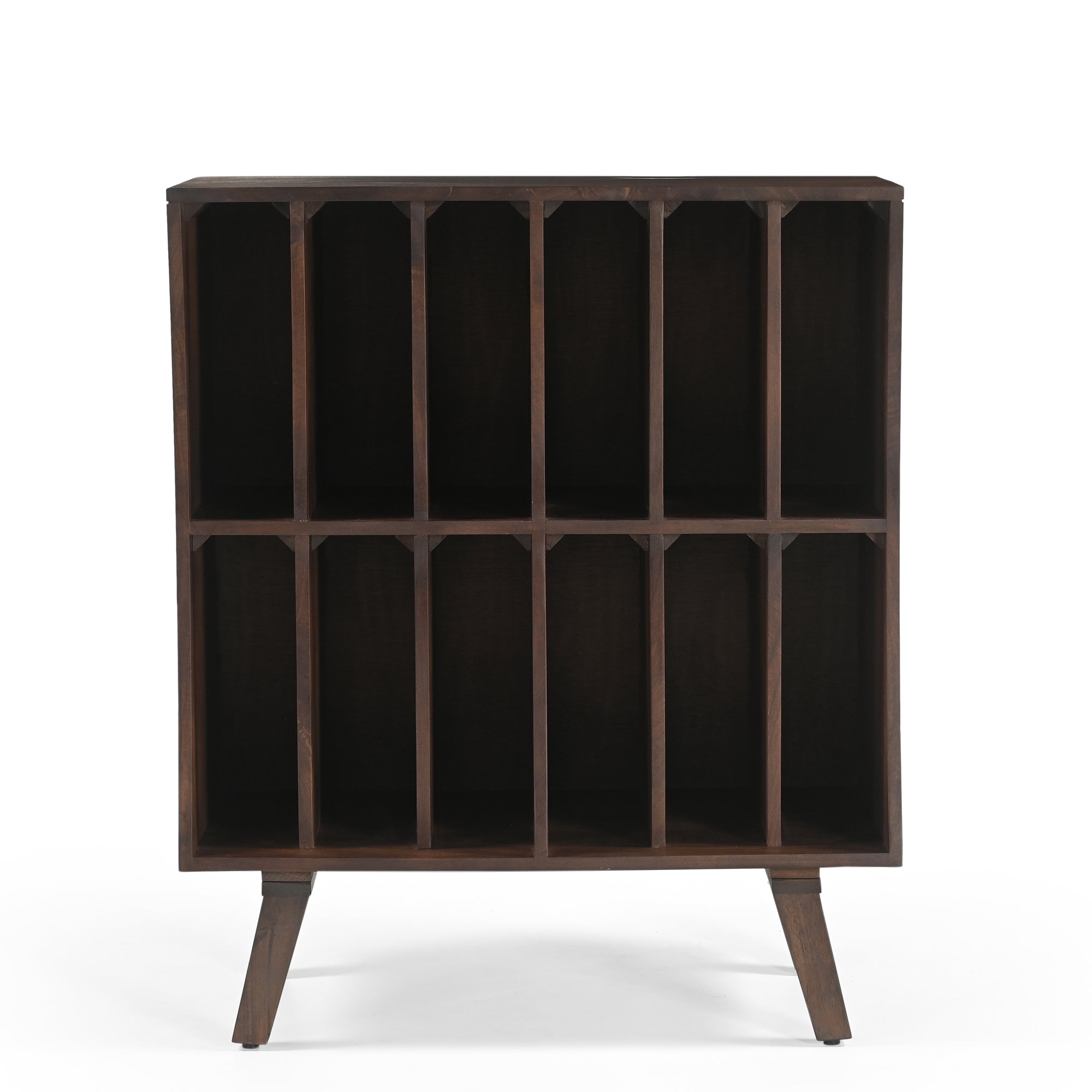 Wax Solid Mango Wood Vinyl Storage Small Sideboard