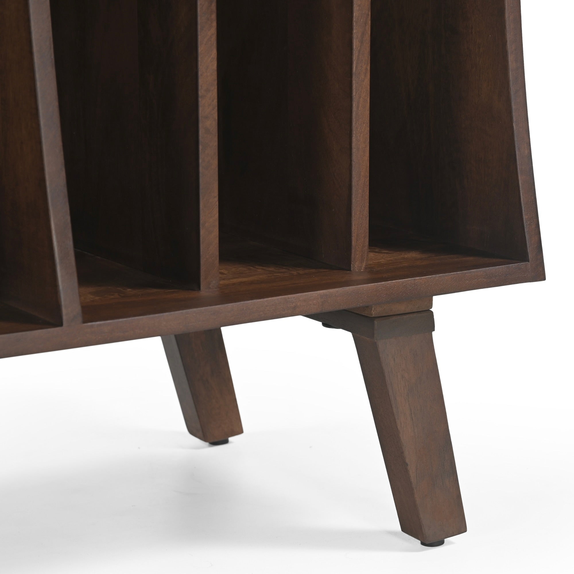 Wax Solid Mango Wood Vinyl Storage Small Sideboard