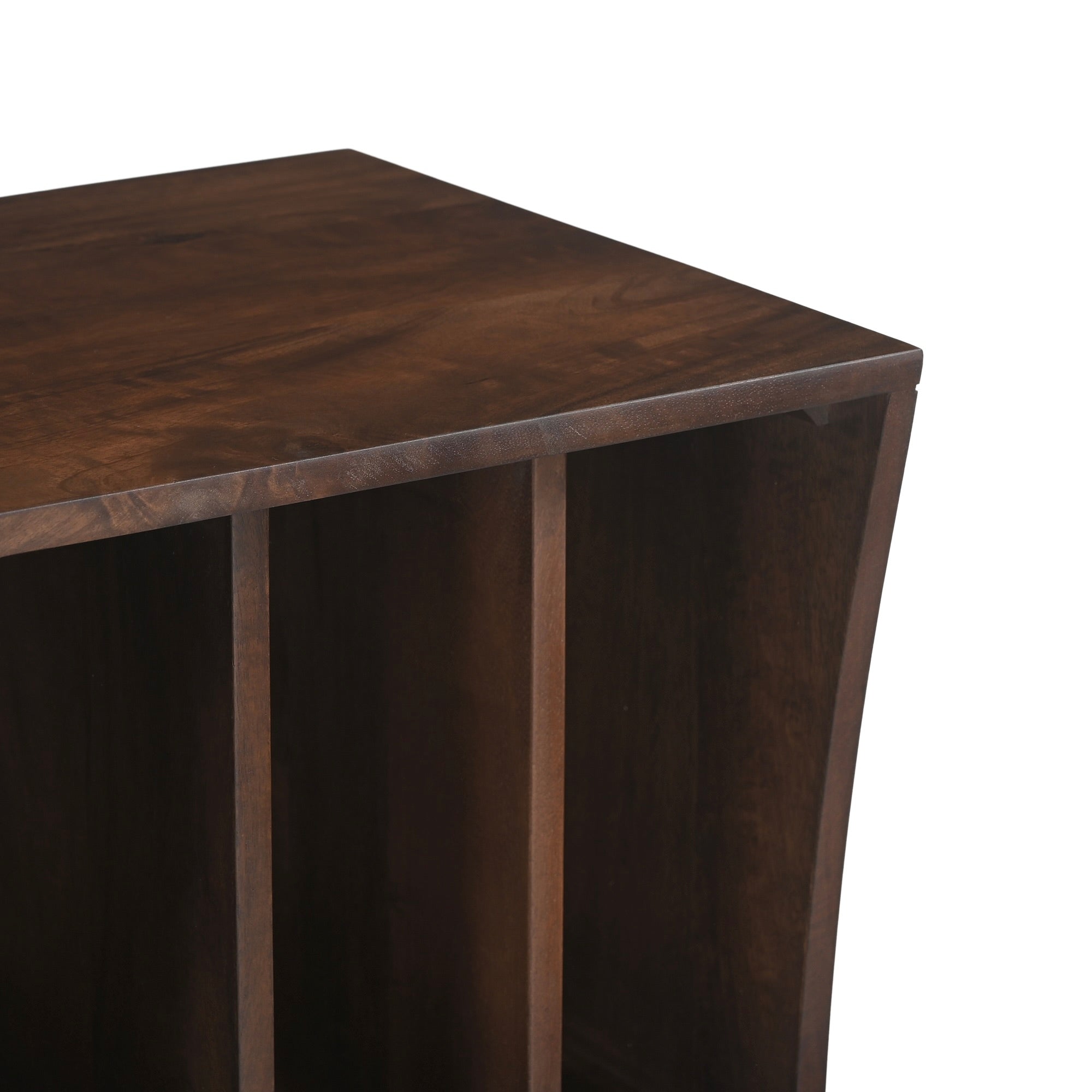 Wax Solid Mango Wood Vinyl Storage Small Sideboard