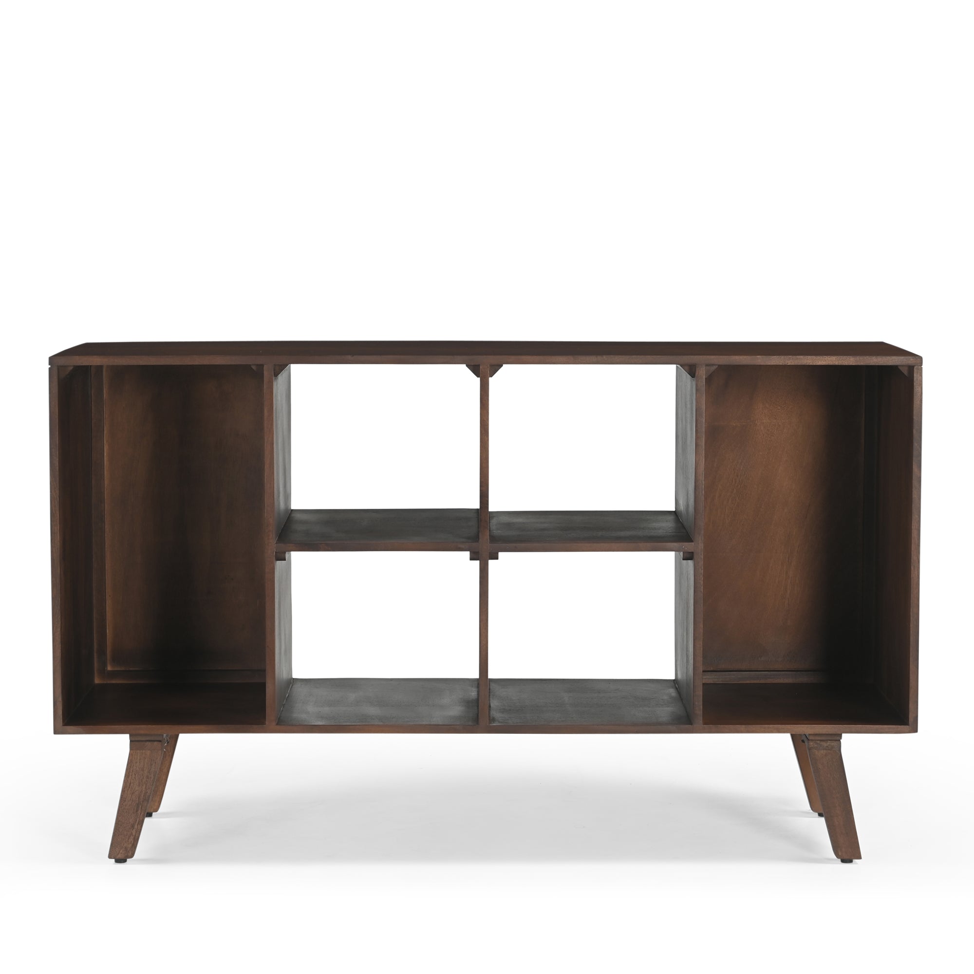 Wax Solid Mango Wood Vinyl Storage Large Sideboard
