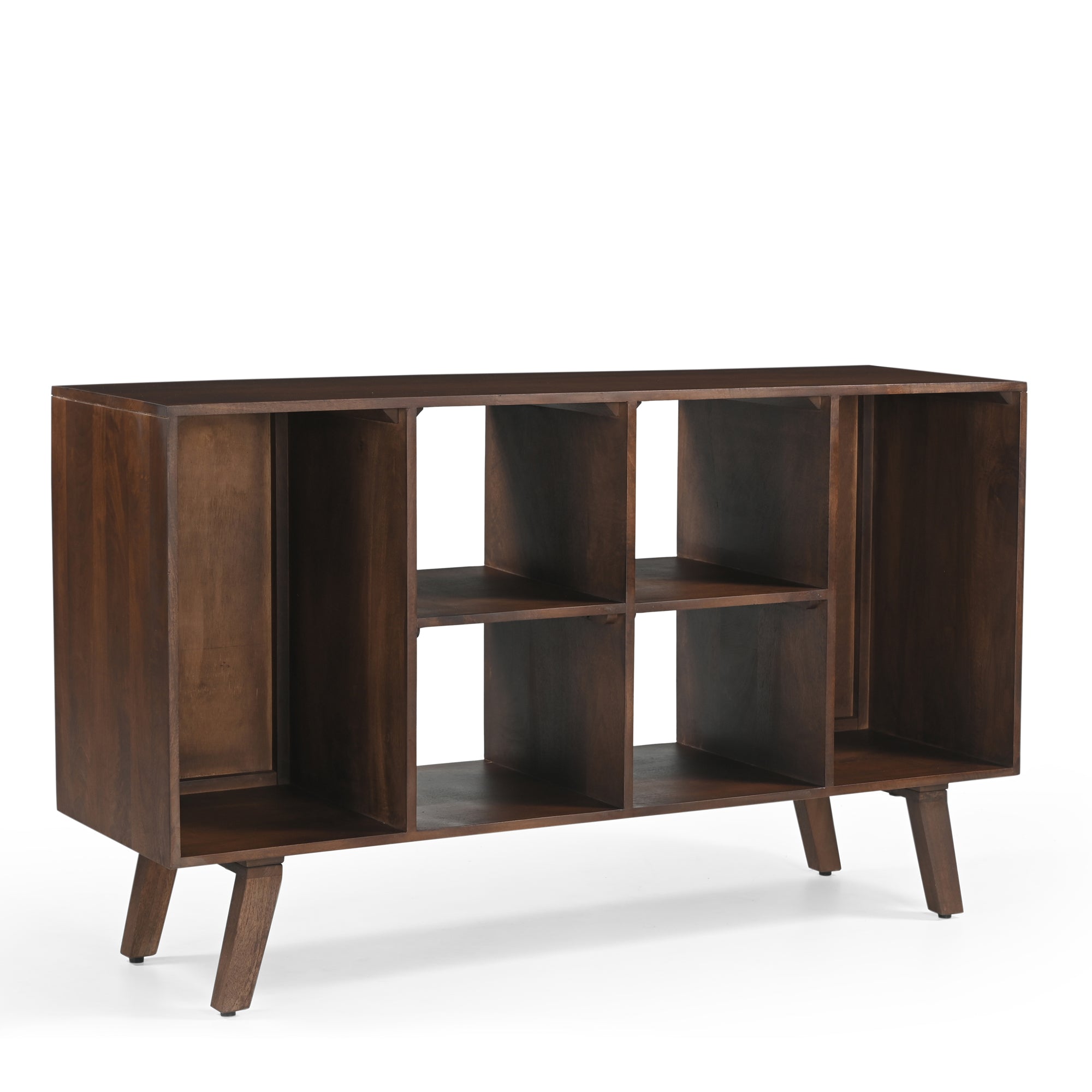 Wax Solid Mango Wood Vinyl Storage Large Sideboard