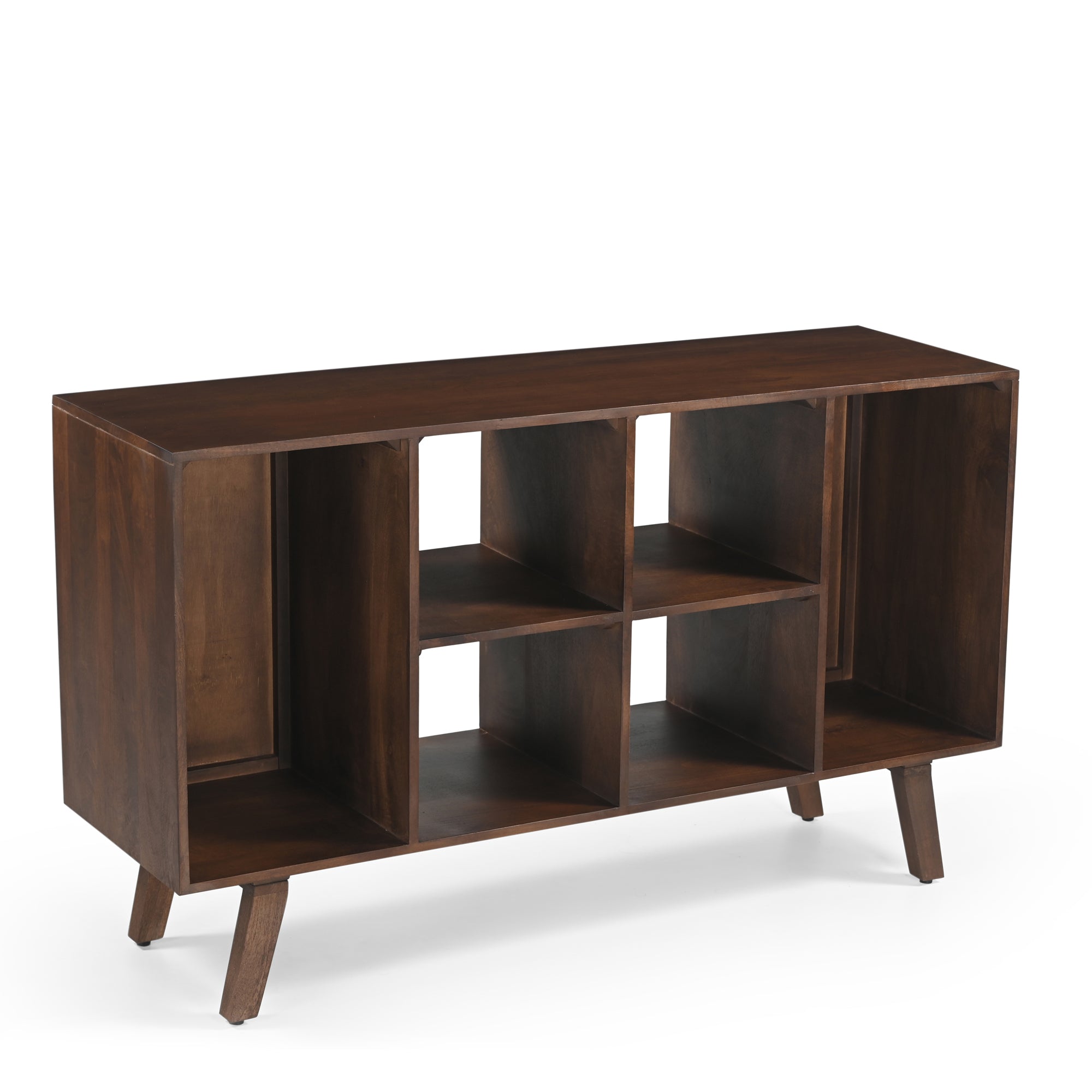 Wax Solid Mango Wood Vinyl Storage Large Sideboard
