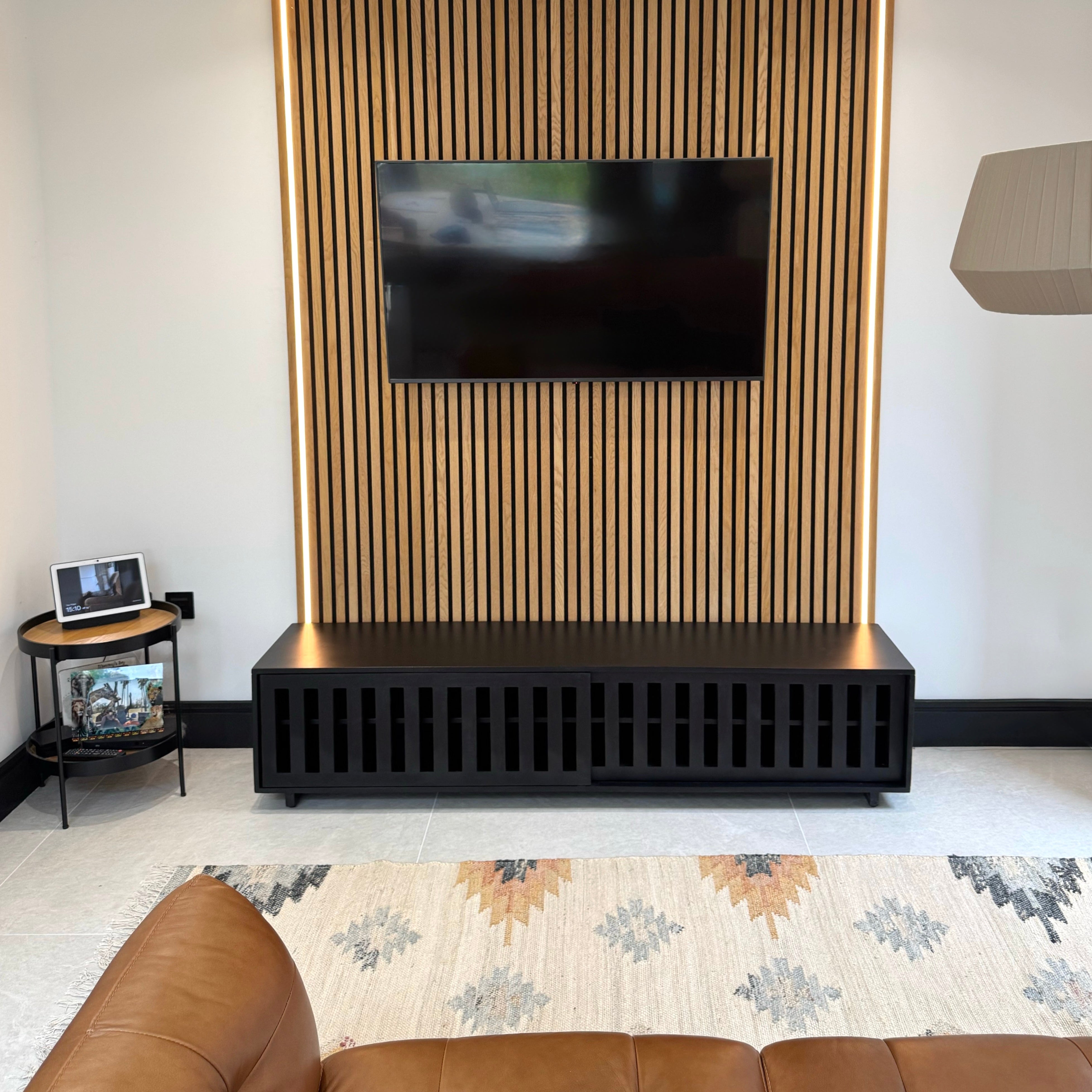 Caleb Solid Mango Wood TV Stand in Black (4 Sizes)