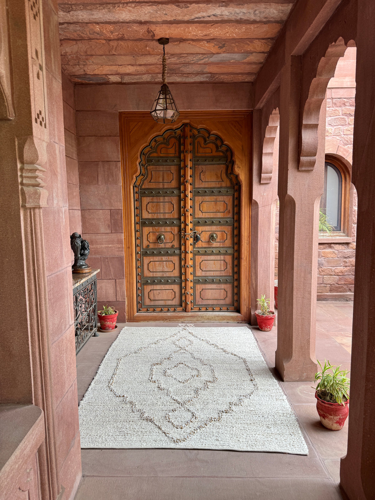 Hackett Handwoven Jute & Cotton Rug in Ivory & Natural (2 Sizes)