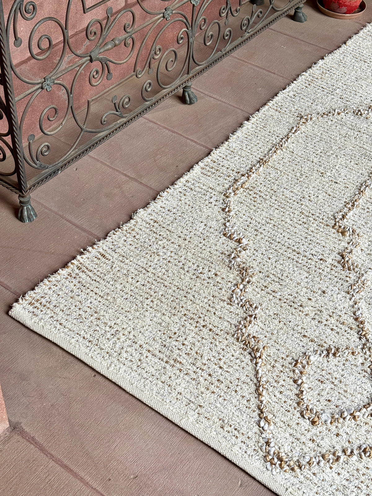 Hackett Handwoven Jute & Cotton Rug in Ivory & Natural (2 Sizes)