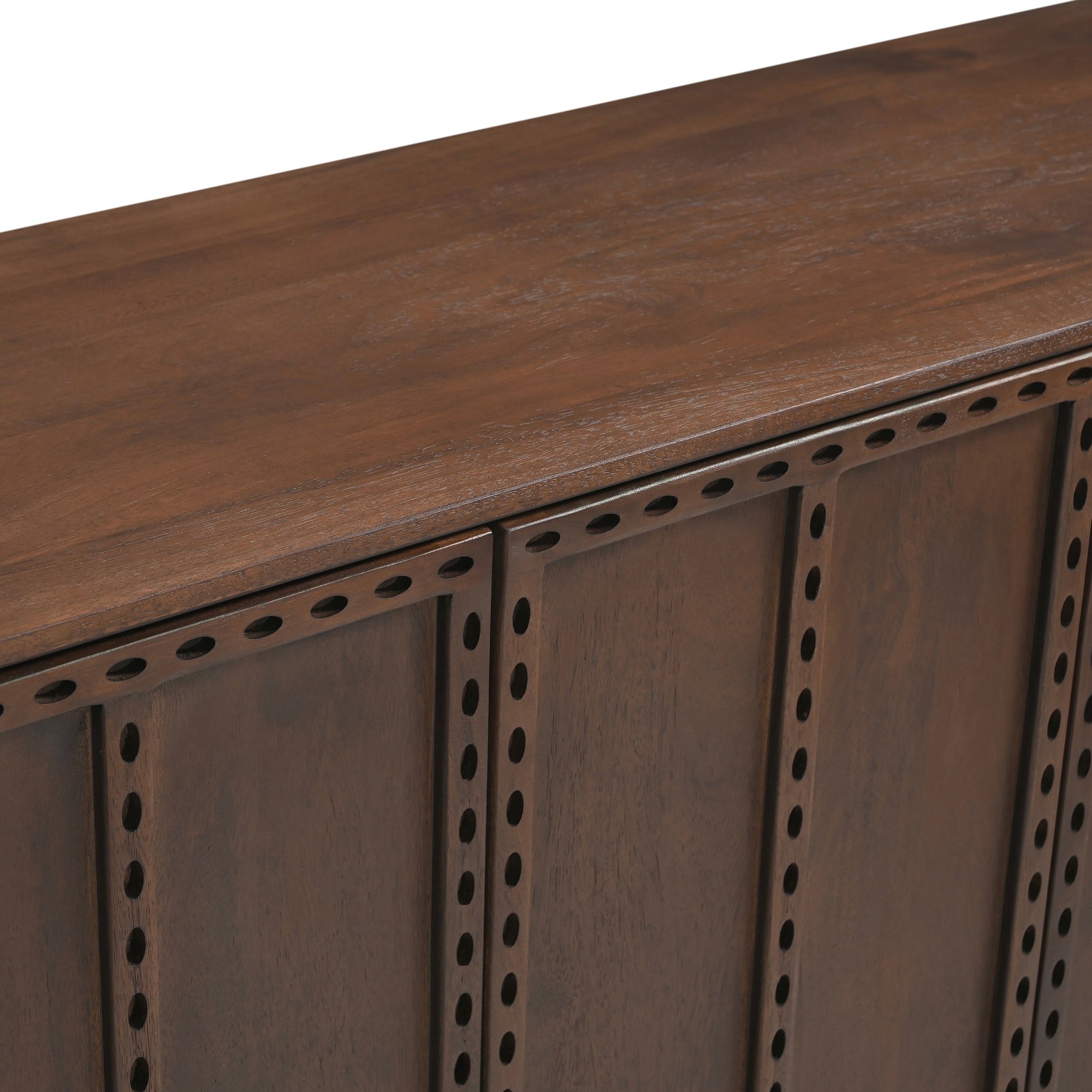 Rivo Solid Mango Wood Large Sideboard Brown