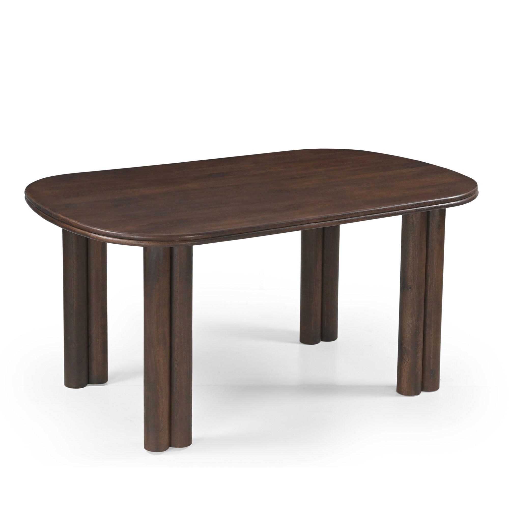 Tivra Solid Mango Wood Dining Table Brown (2 Sizes)