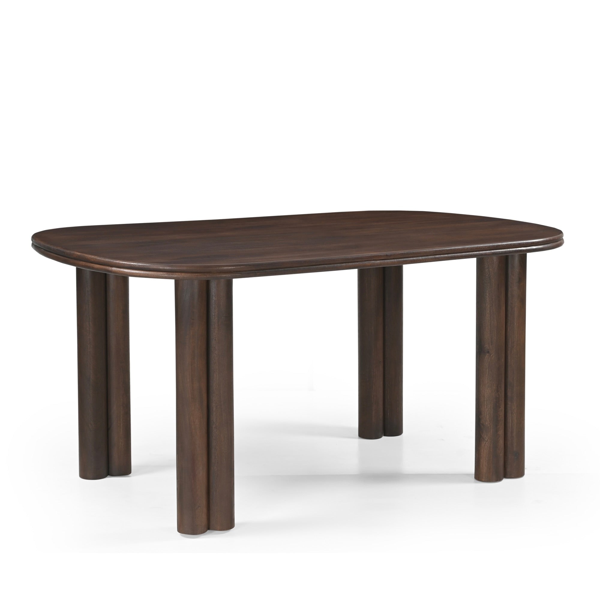 Tivra Solid Mango Wood Dining Table Brown (2 Sizes)