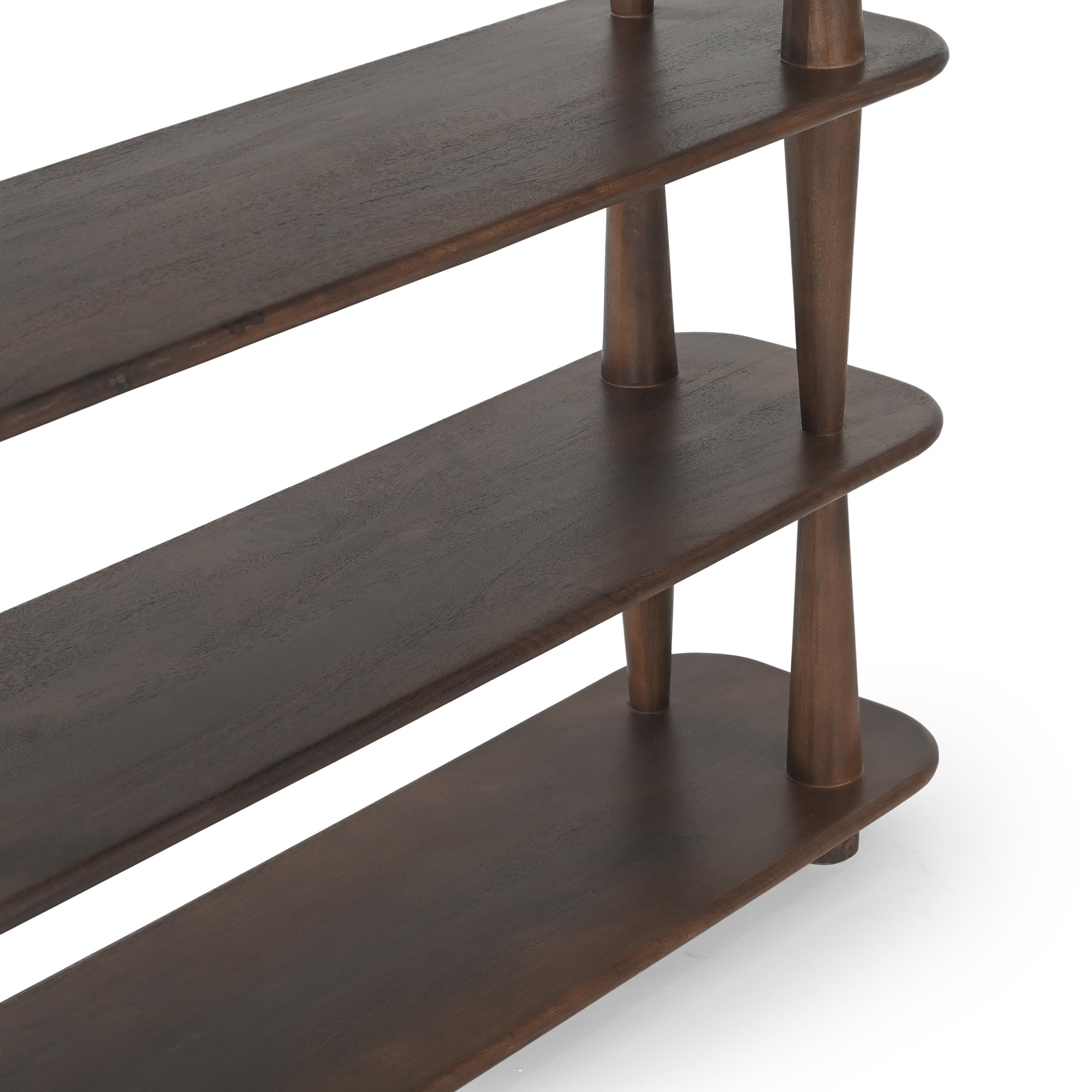 Lyon Solid Mango Wood Shelving Unit Brown