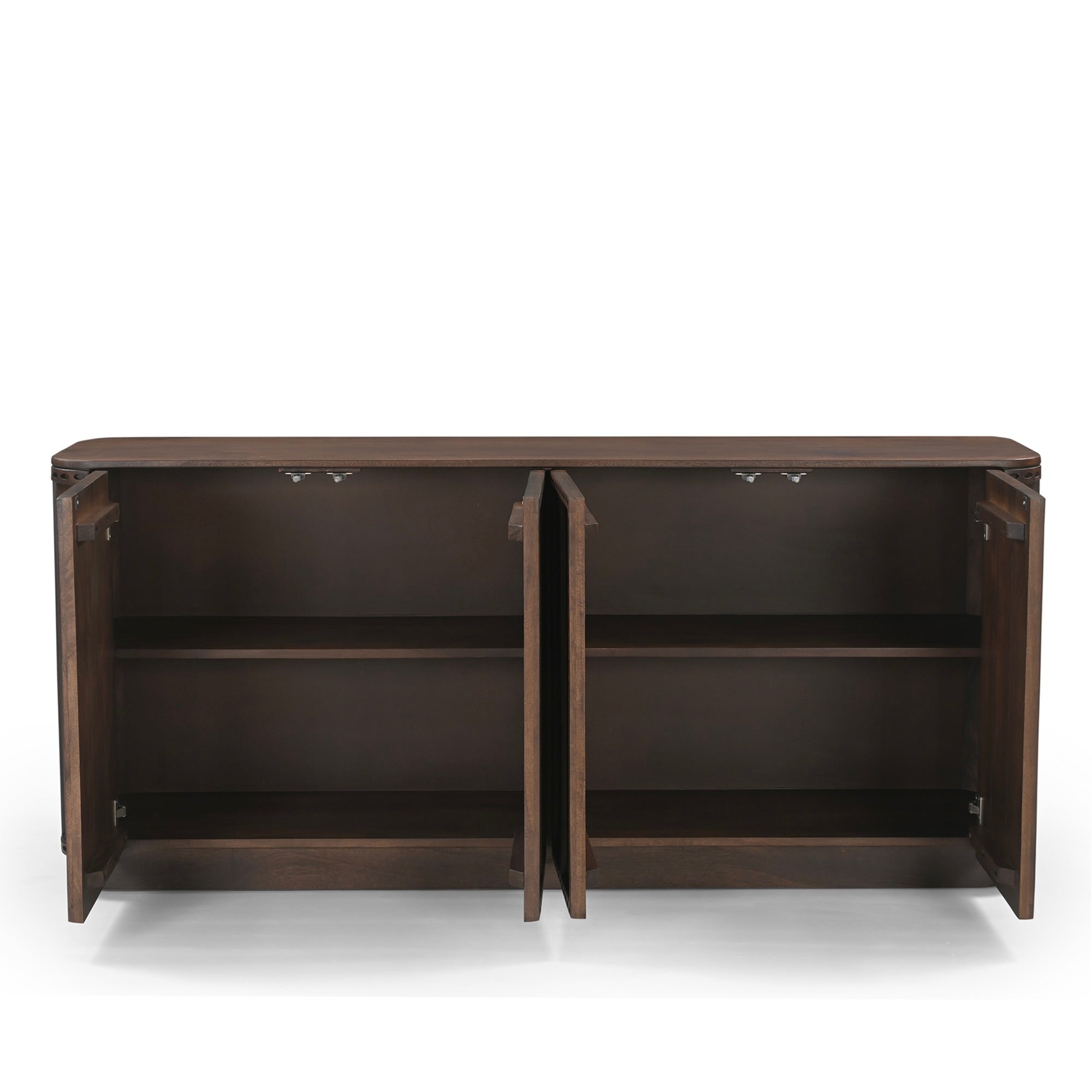 Rivo Solid Mango Wood Large Sideboard Brown