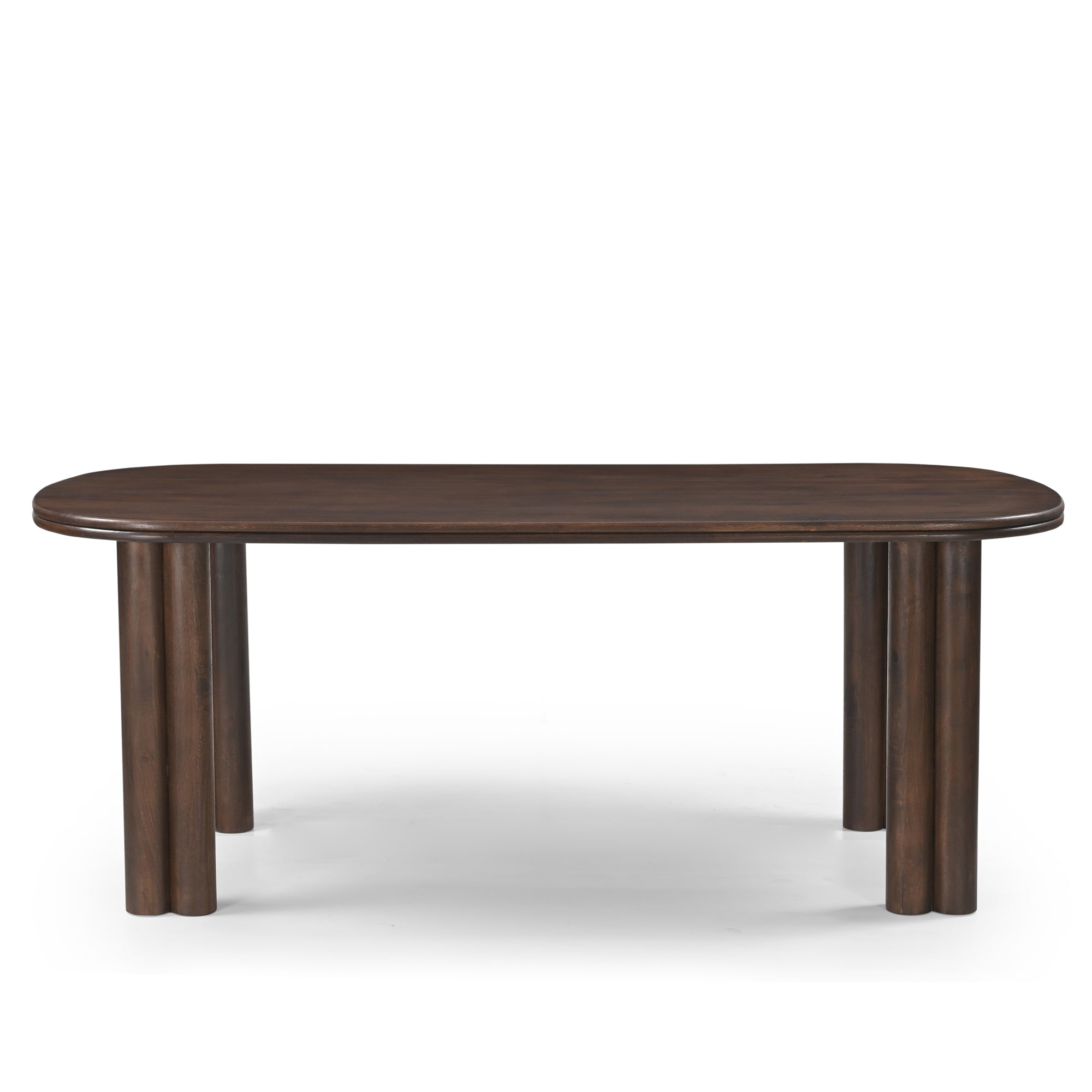 Tivra Solid Mango Wood Dining Table Brown (2 Sizes)