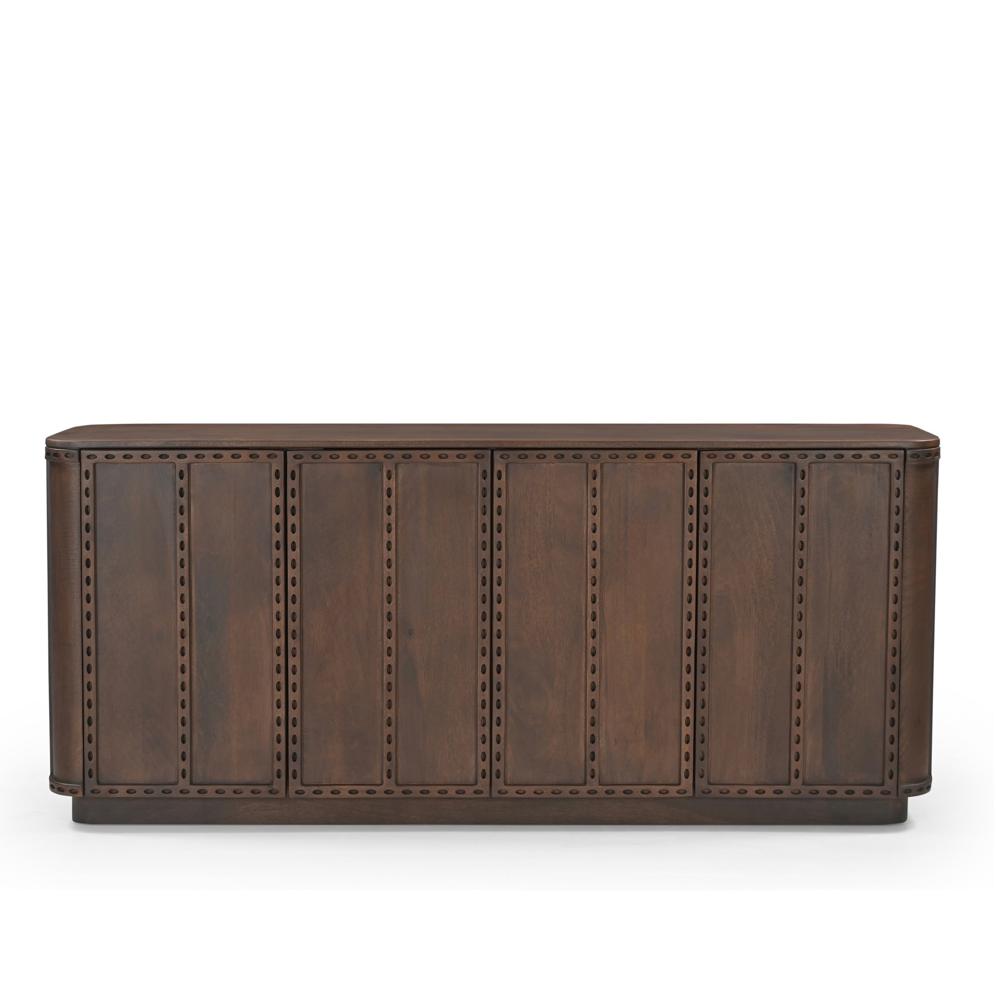 Rivo Solid Mango Wood Large Sideboard Brown