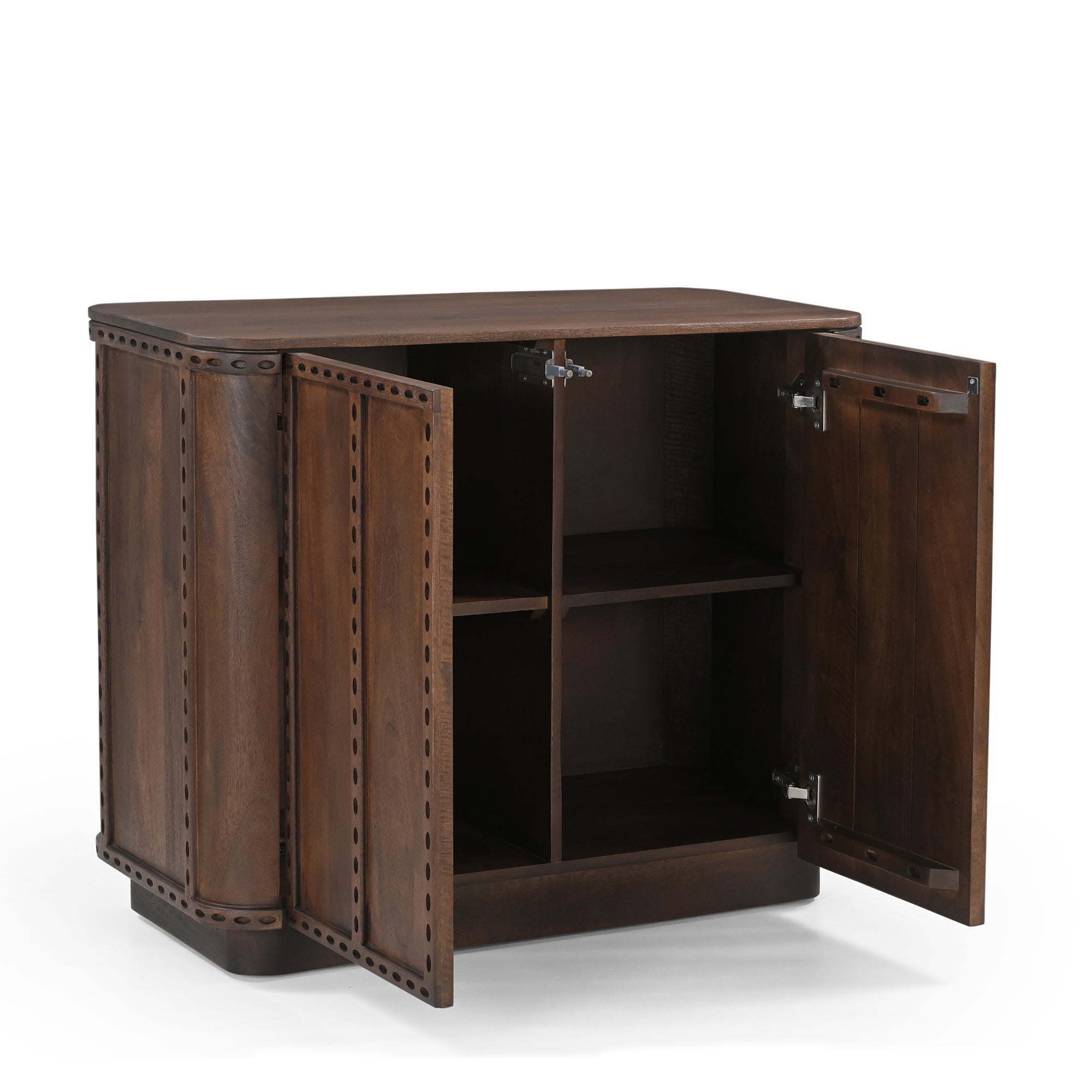Rivo Solid Mango Wood Small Sideboard Brown