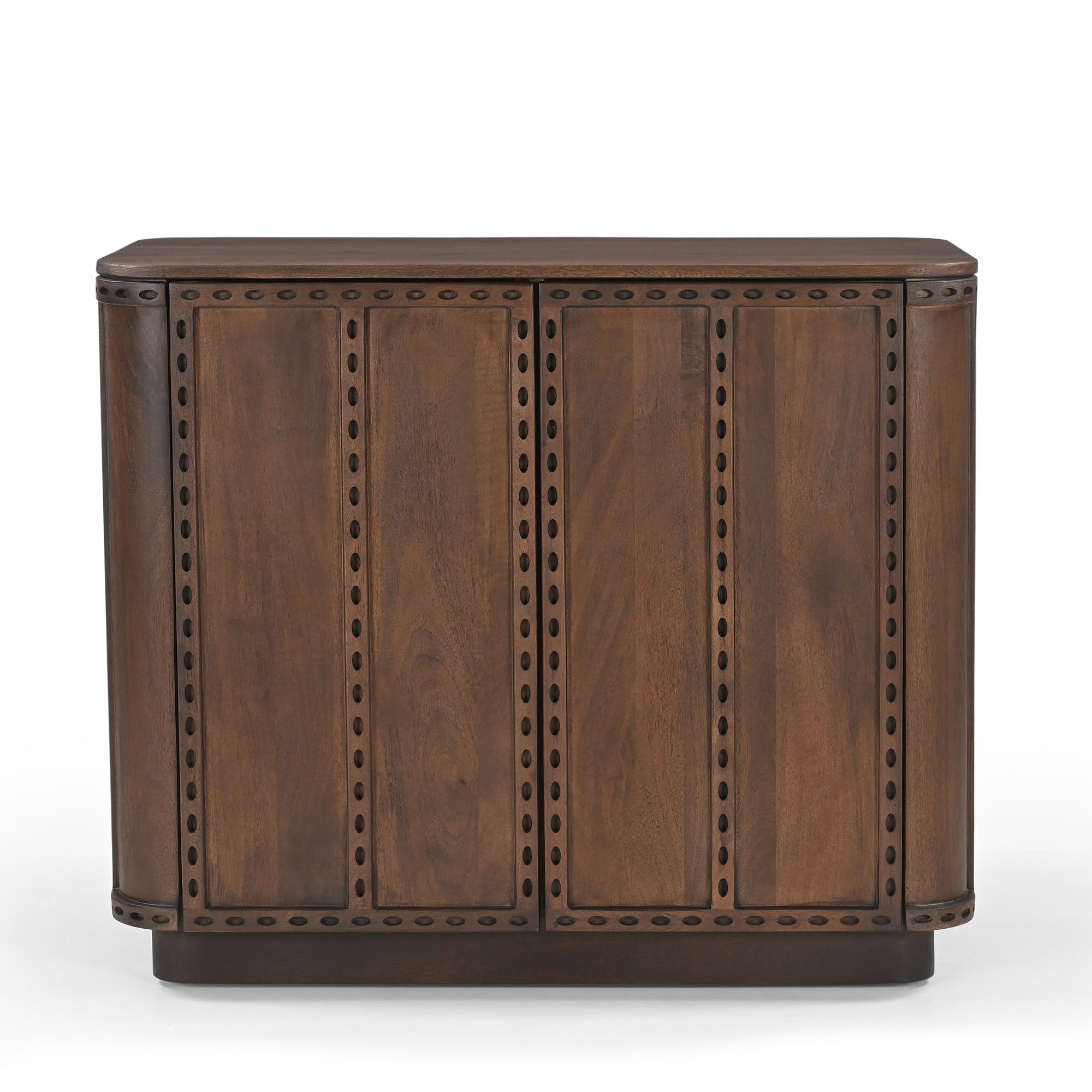 Rivo Solid Mango Wood Small Sideboard Brown