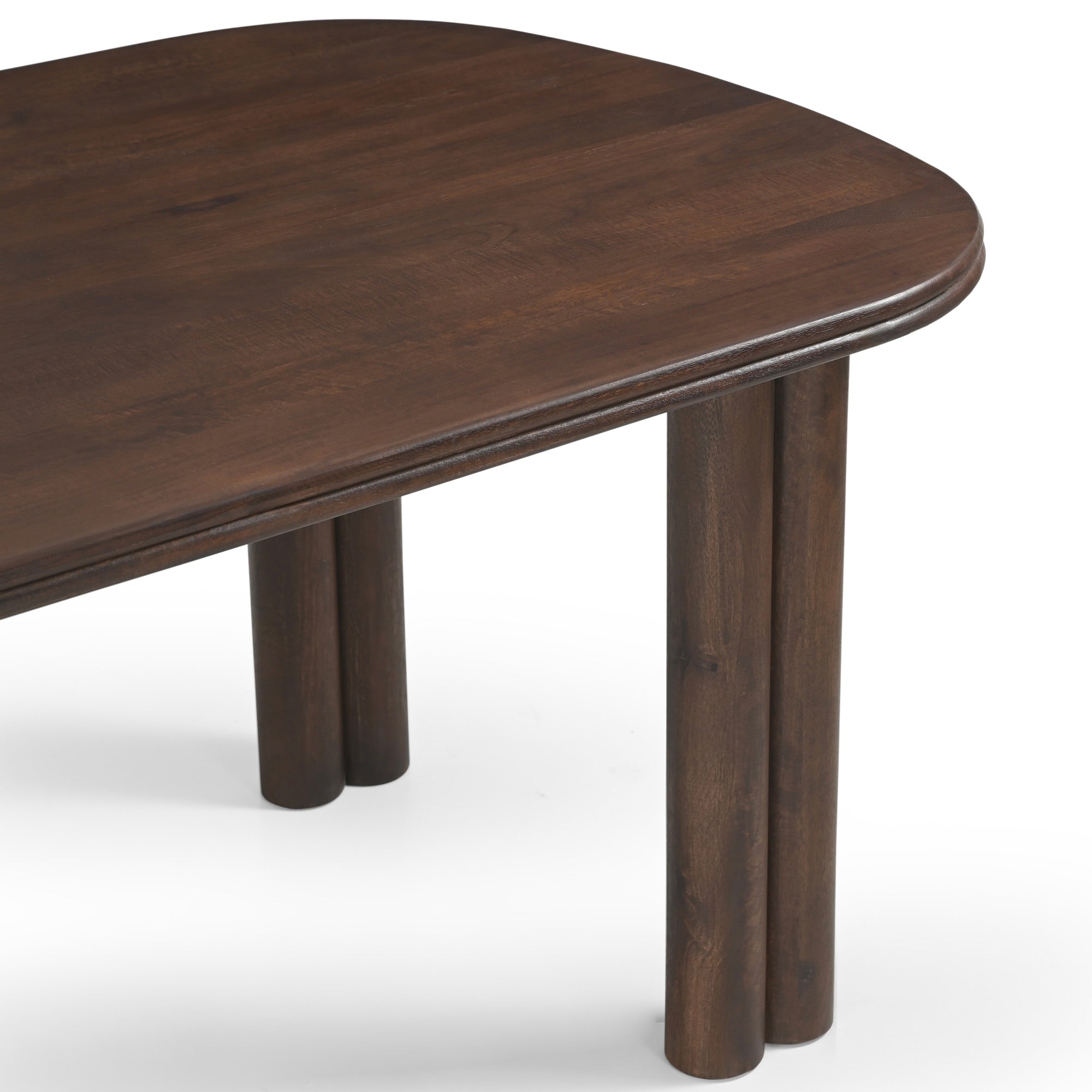Tivra Solid Mango Wood Dining Table Brown (2 Sizes)