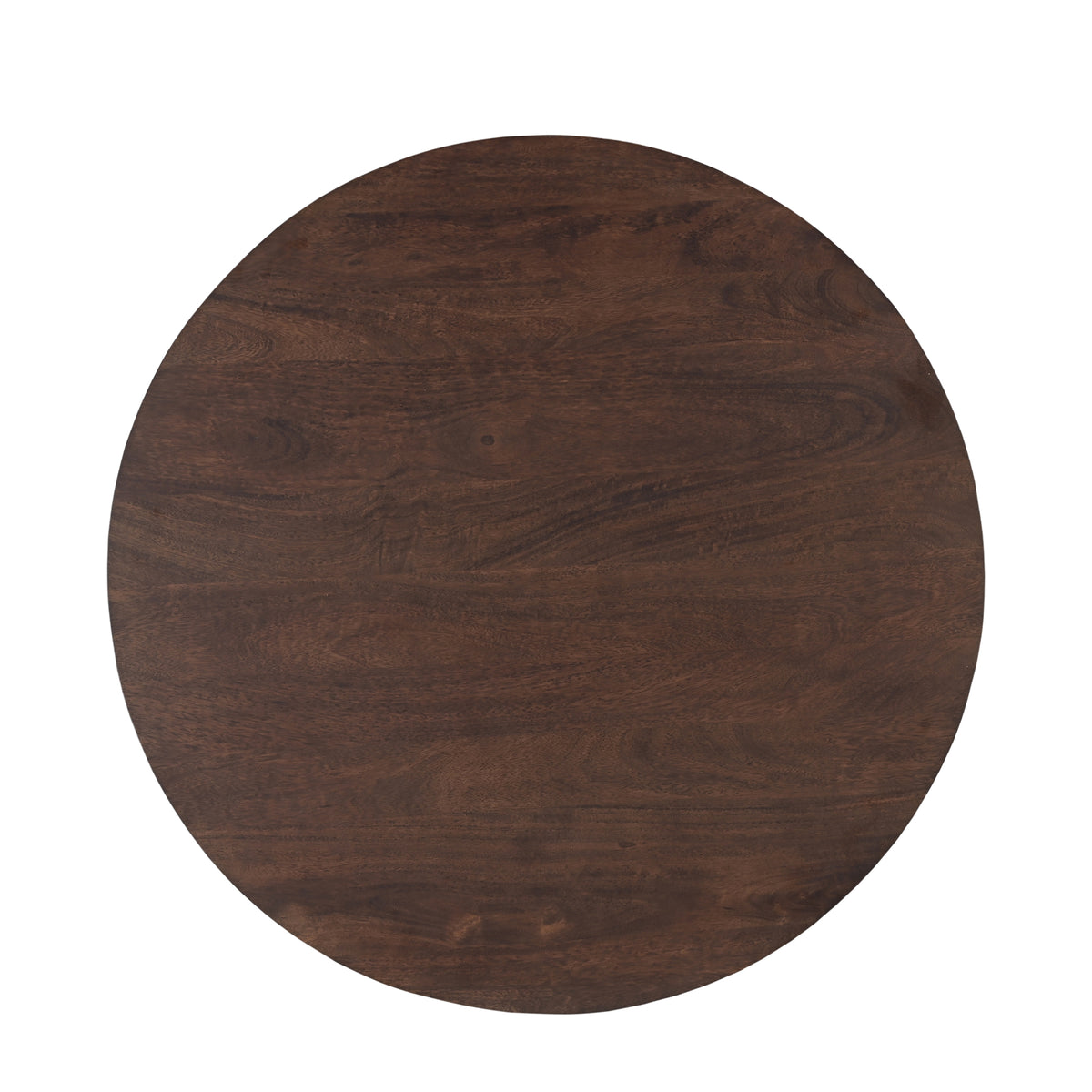 Remi Round Solid Mango Wood Dining Table Walnut (4 Sizes)