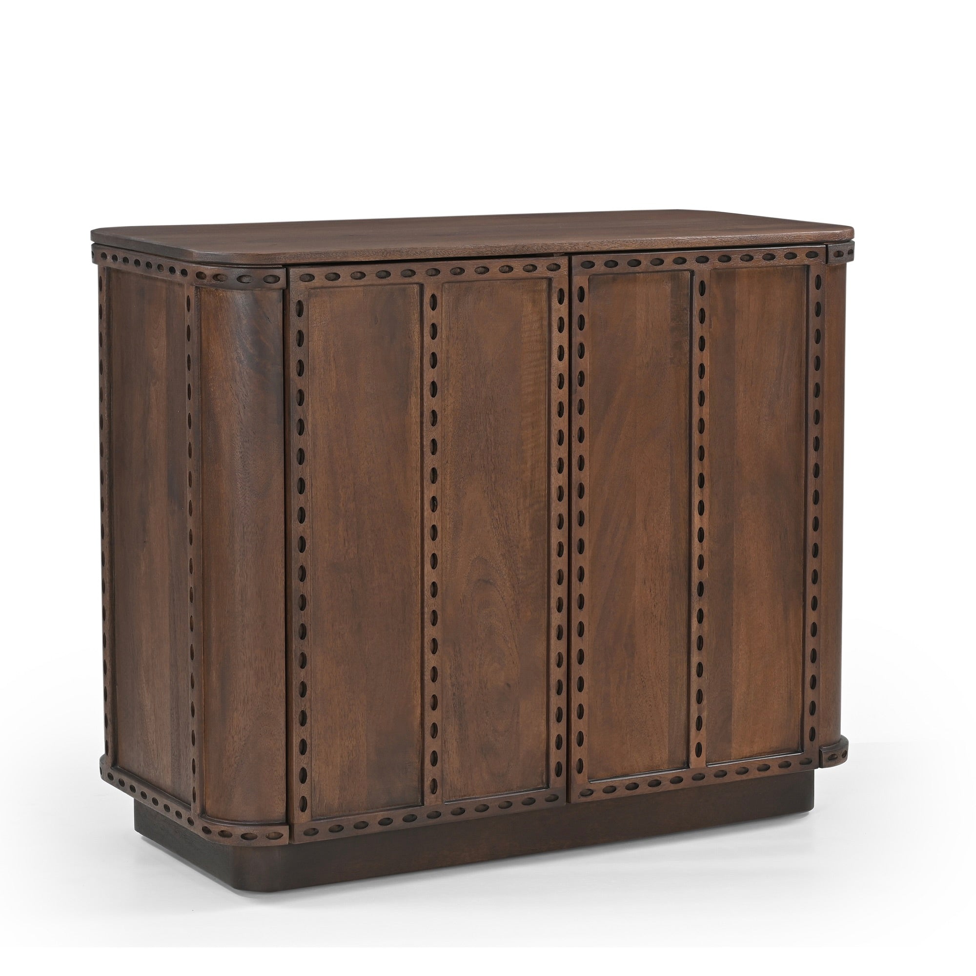 Rivo Solid Mango Wood Small Sideboard Brown