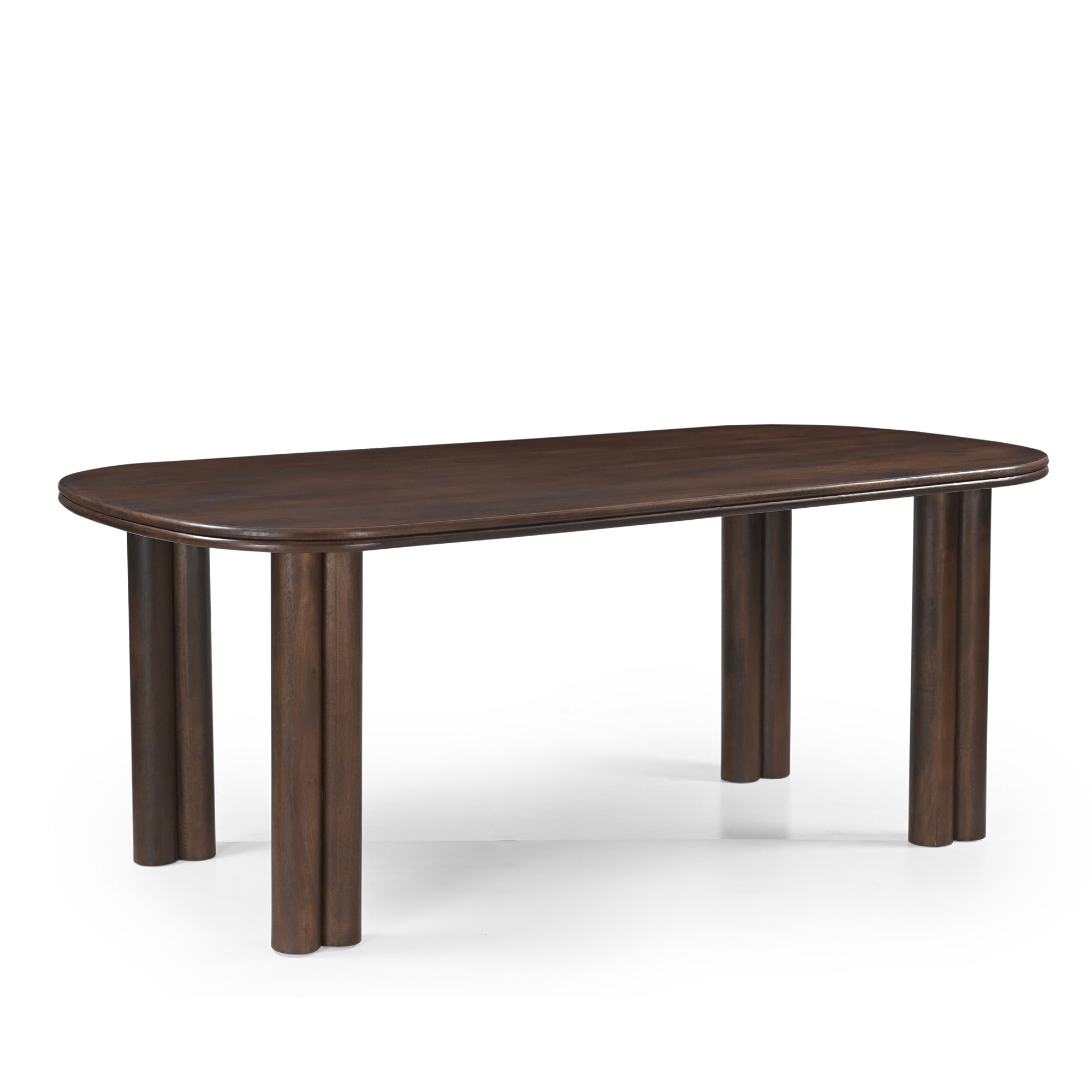Tivra Solid Mango Wood Dining Table Brown (2 Sizes)