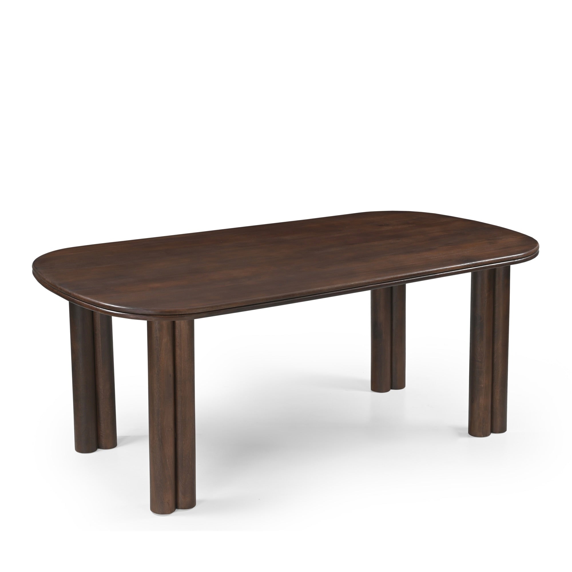 Tivra Solid Mango Wood Dining Table Brown (2 Sizes)