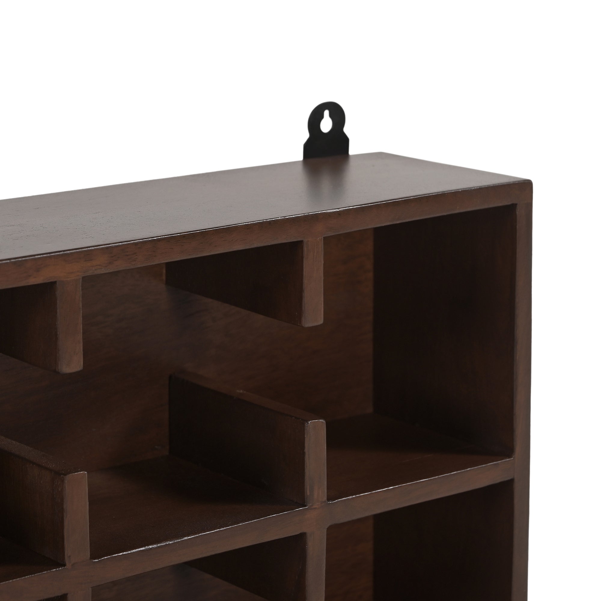 Magu Cup Shelf 4 by 3 in Dark Brown