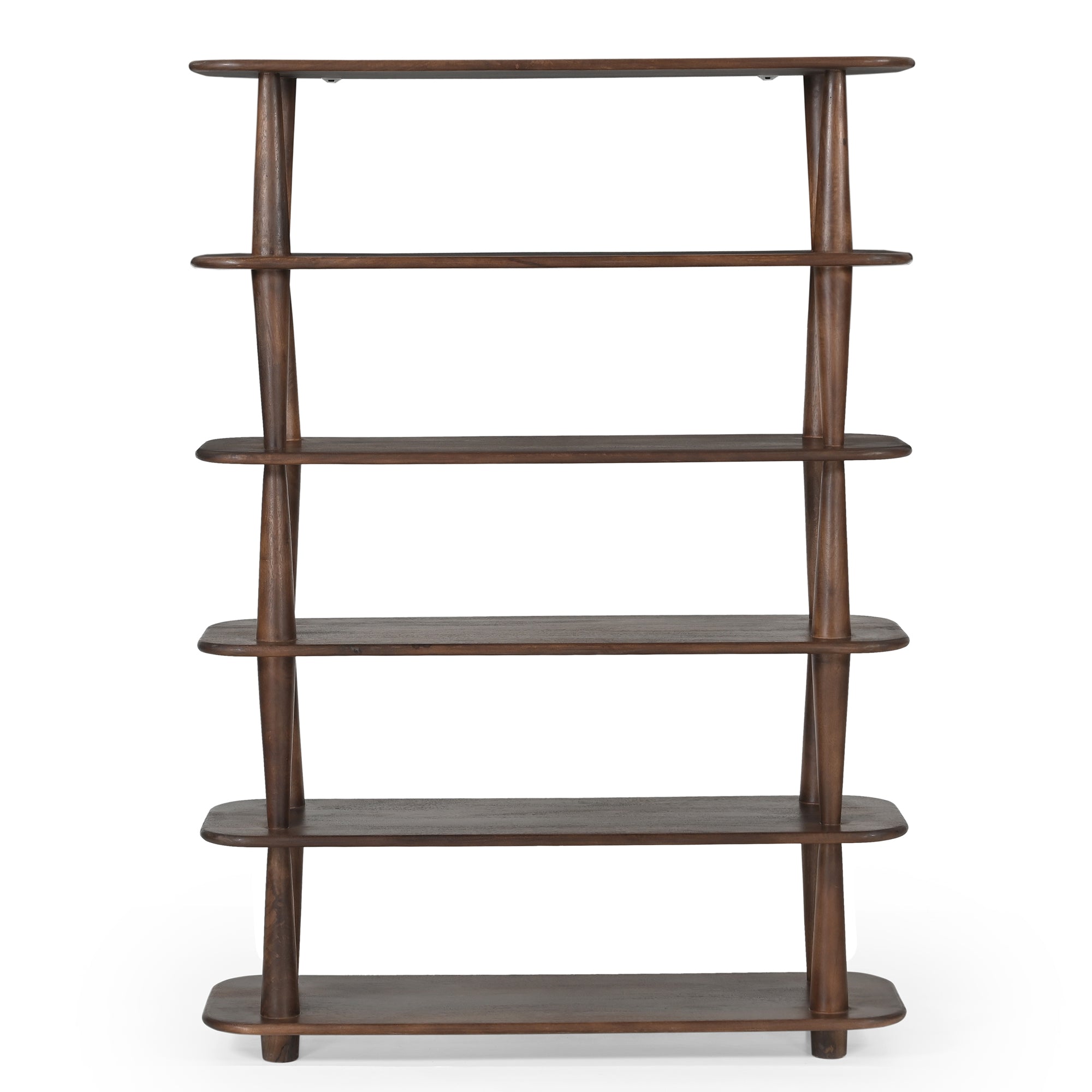 Lyon Solid Mango Wood Shelving Unit Brown