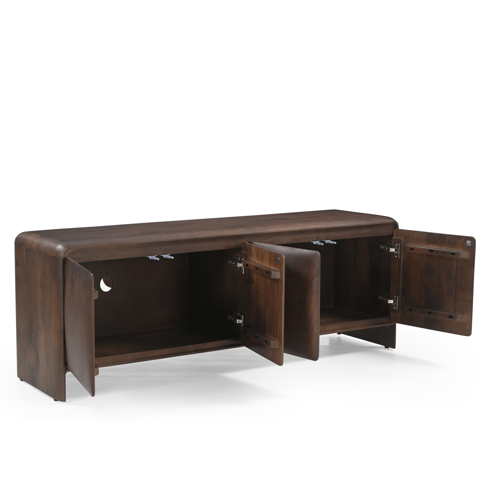 Verona Solid Mango Wood Medium TV Stand in Brown (167cm)