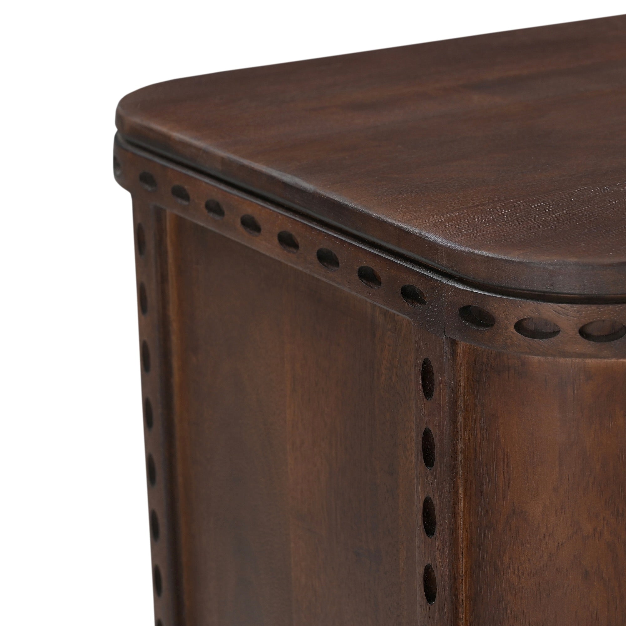 Rivo Solid Mango Wood Medium TV Stand in Brown (160cm)