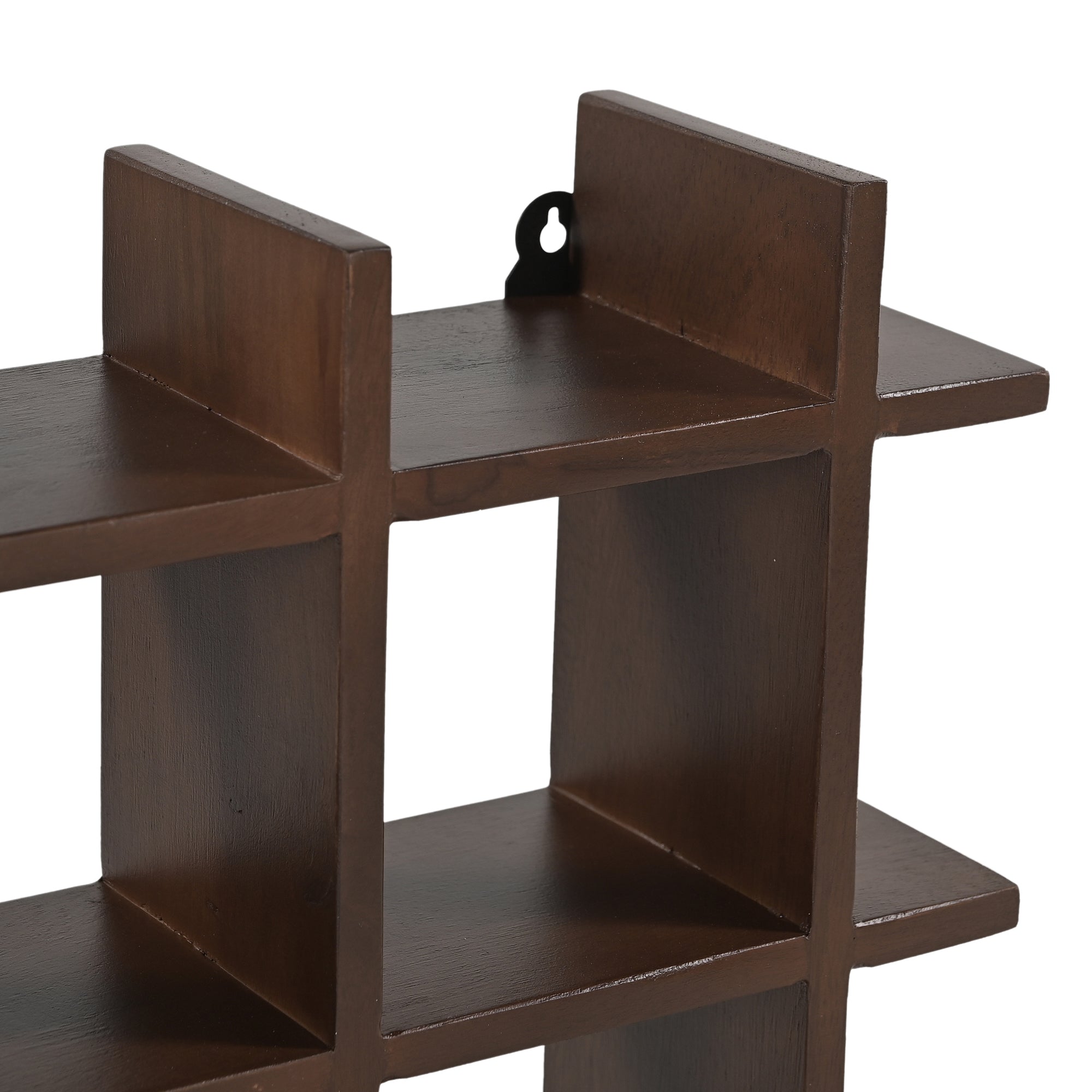 Yunomi Cup Shelf 3 by 3 in Dark Brown