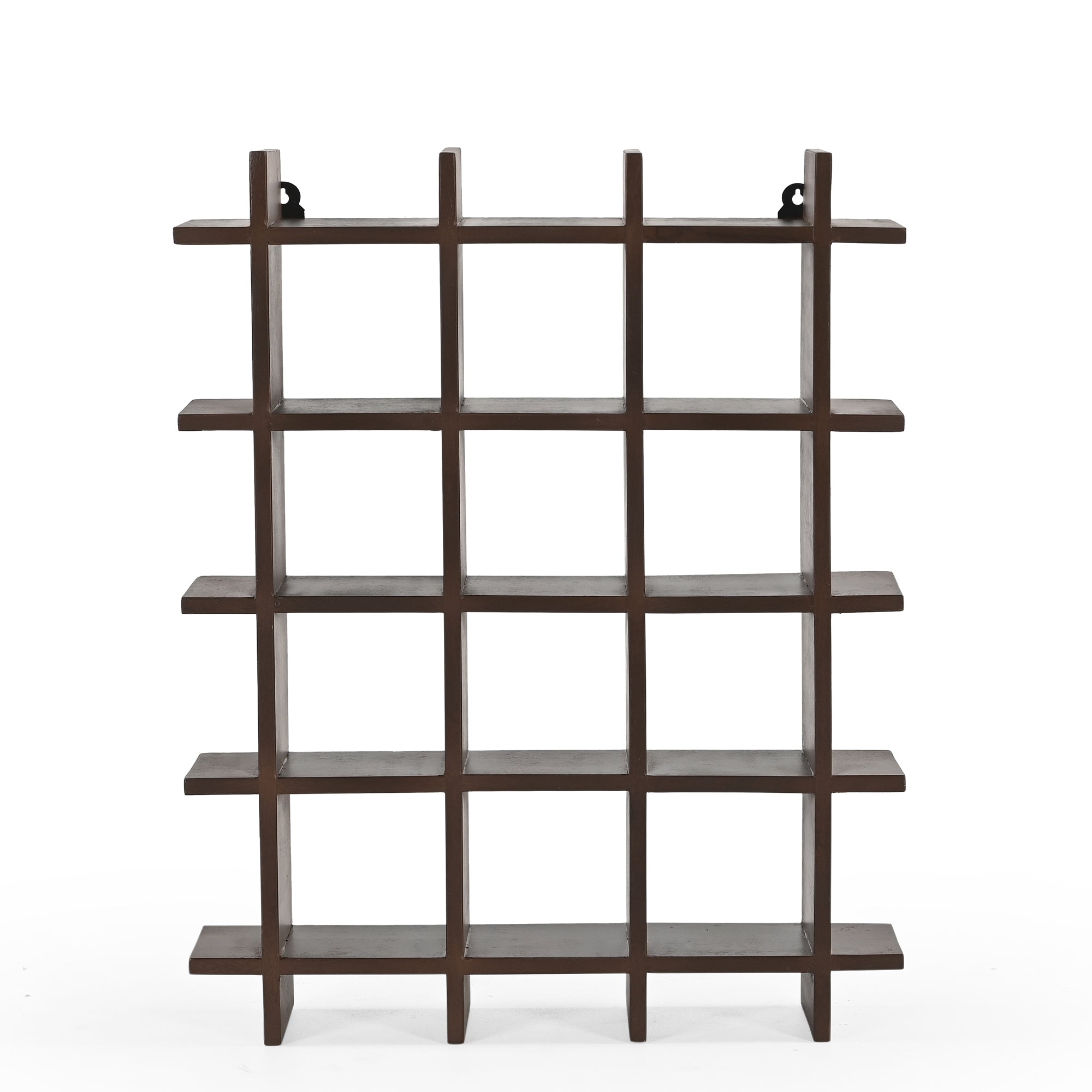 Yunomi Cup Shelf 3 by 4 in Dark Brown